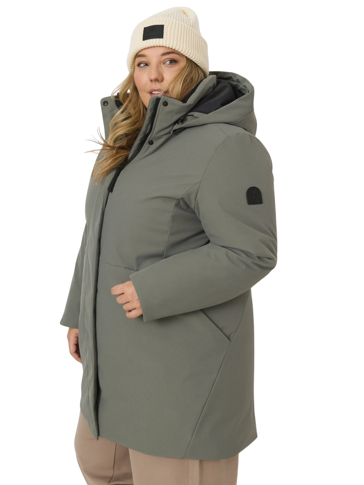 Como Plus Size Winter Coat - Olive