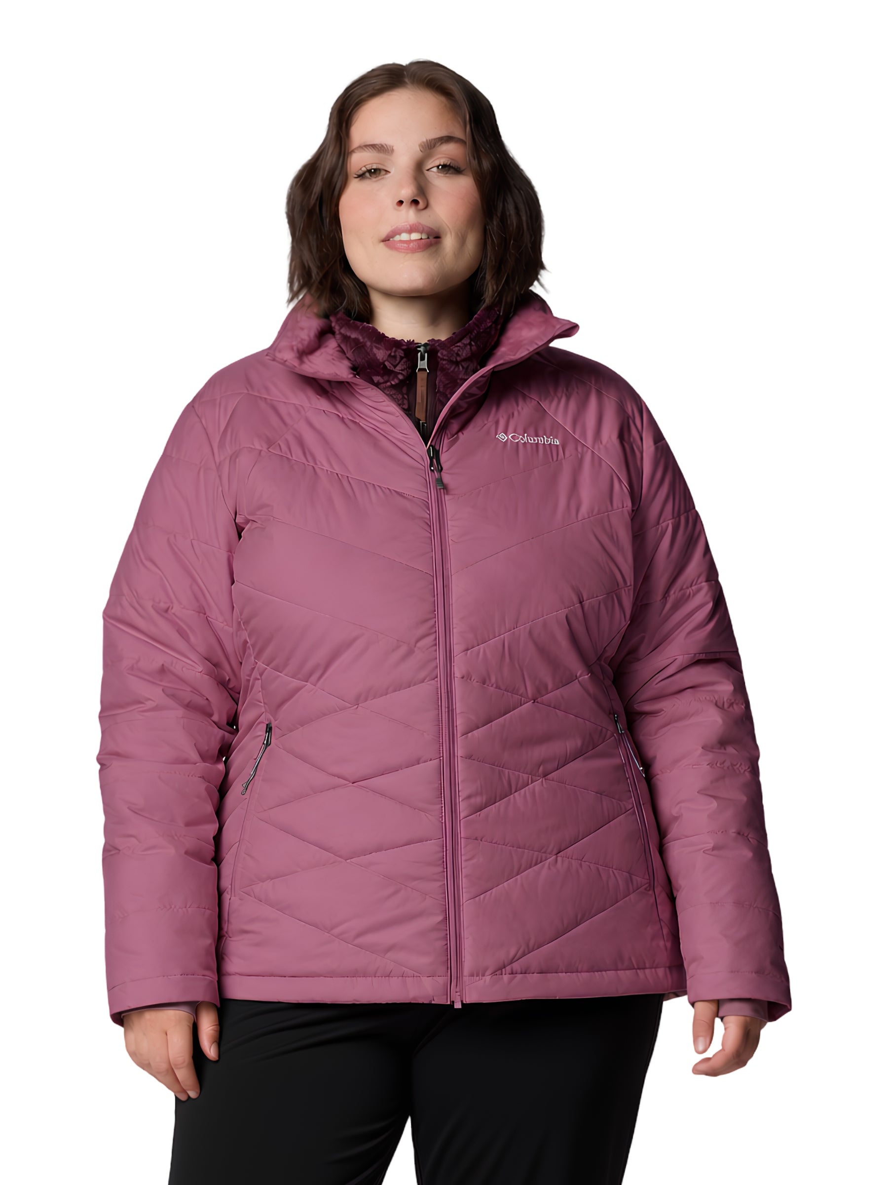 Manteau Heavenly Sans Capuchon Taille Plus - Antique Mauve