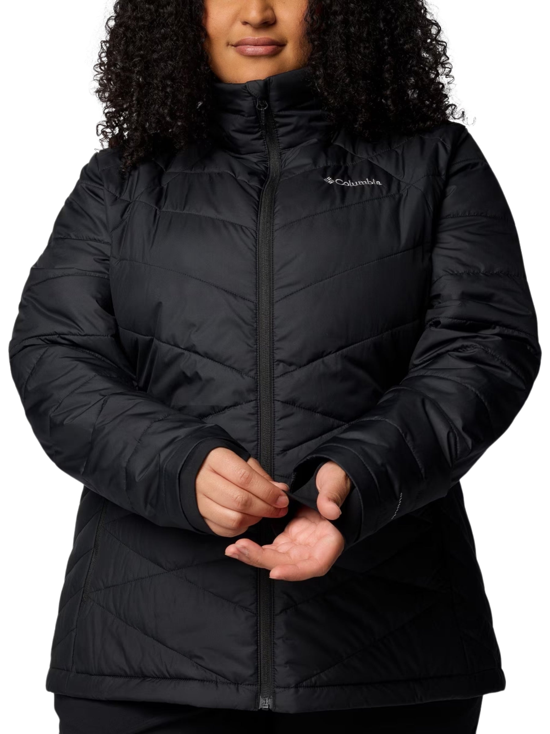 Manteau Heavenly Sans Capuchon Taille Plus - Noir