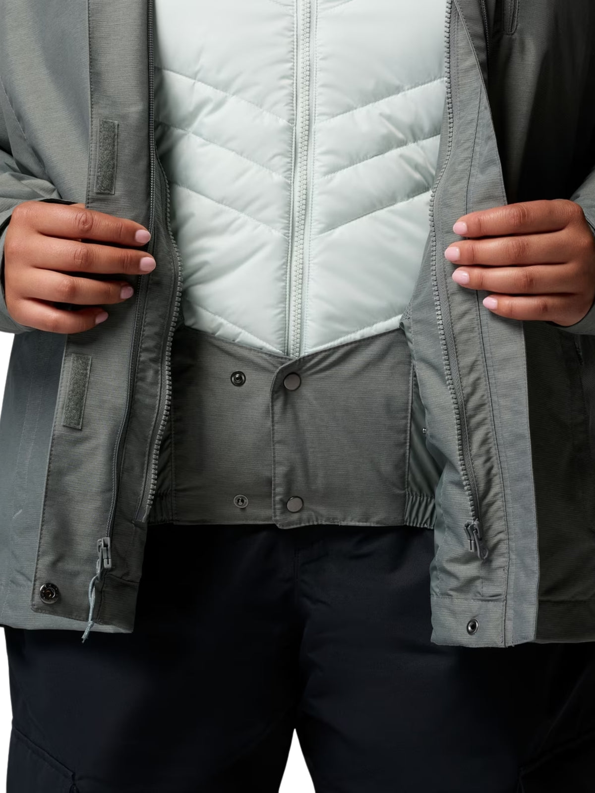 Whirlibird Interchangeable II Plus Size Jacket - Sedona Sage Cross Dye