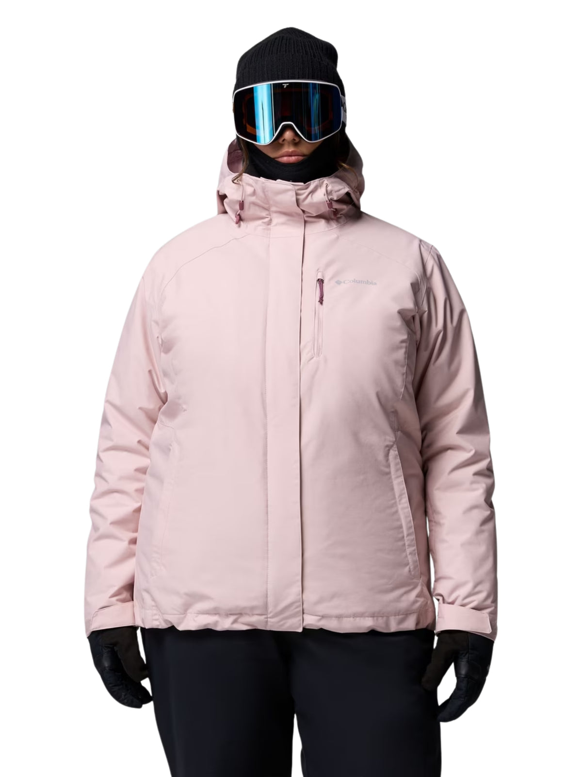 Whirlibird Interchangeable V Plus Size Jacket - Mineral Pink Cross Dye