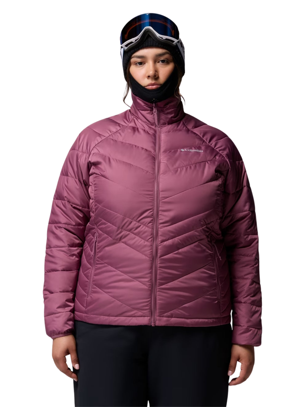 Whirlibird Interchangeable V Plus Size Jacket - Mineral Pink Cross Dye