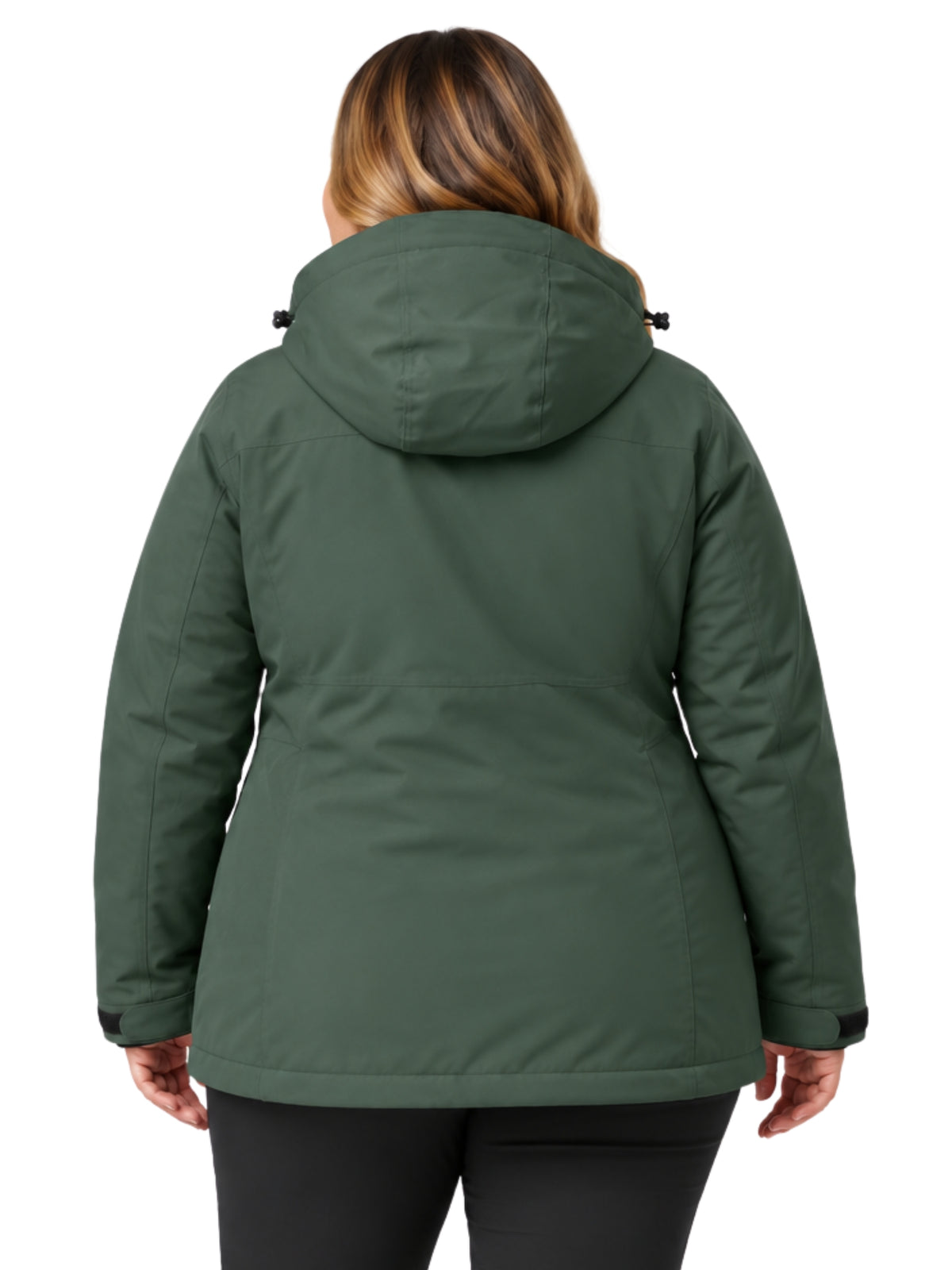 Manteau KOW 140 Taille Plus - Green Grey
