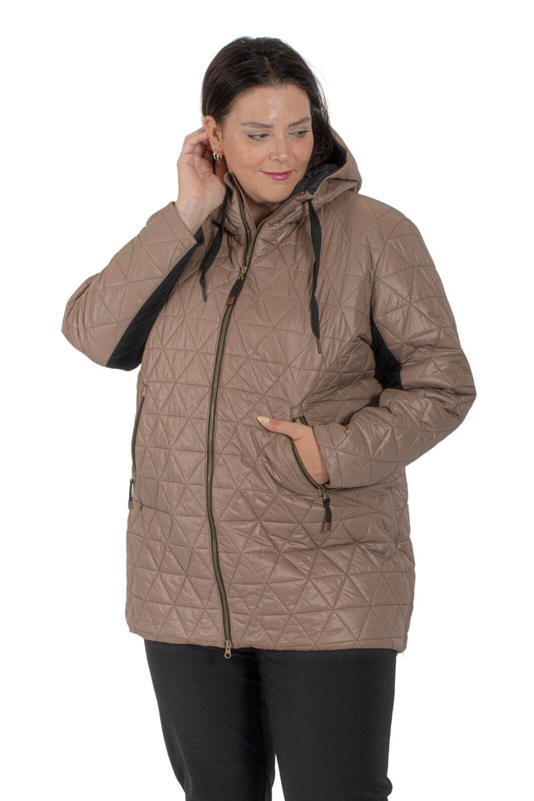 Manteau Long Isolé Taille Plus Sonia de Sportive Plus