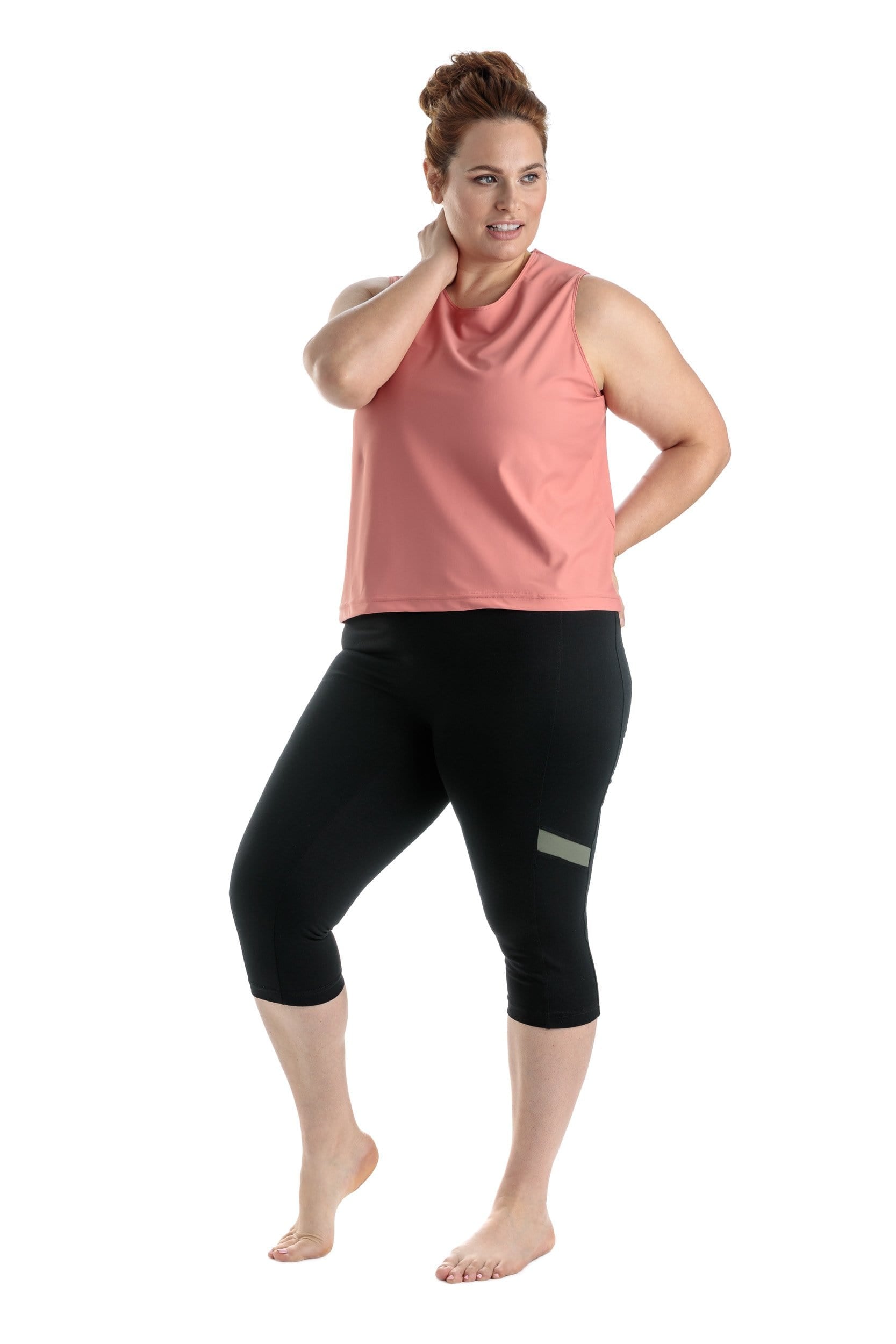 Moov Activewear Hauts La Layback - Camisole de Sport ⎮ Fini Lisse ⎮ Taille Plus