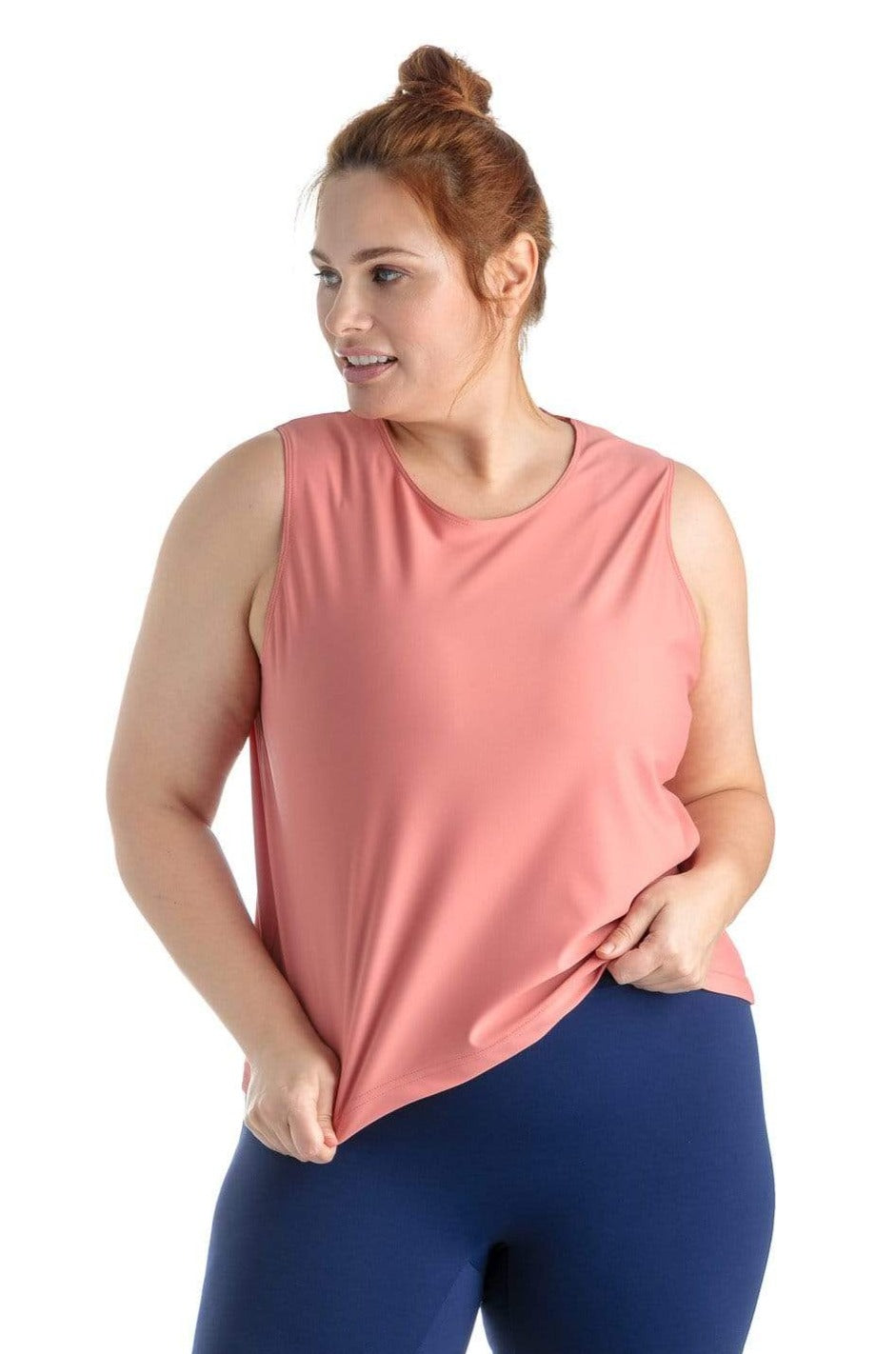 Moov Activewear Hauts La Layback - Camisole de Sport ⎮ Fini Lisse ⎮ Taille Plus