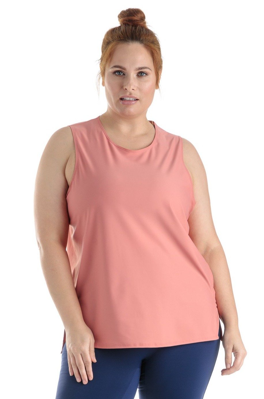 Moov Activewear Hauts La Twin-Tip - Camisole de Sport ⎮ Fini Lisse ⎮ Taille Plus