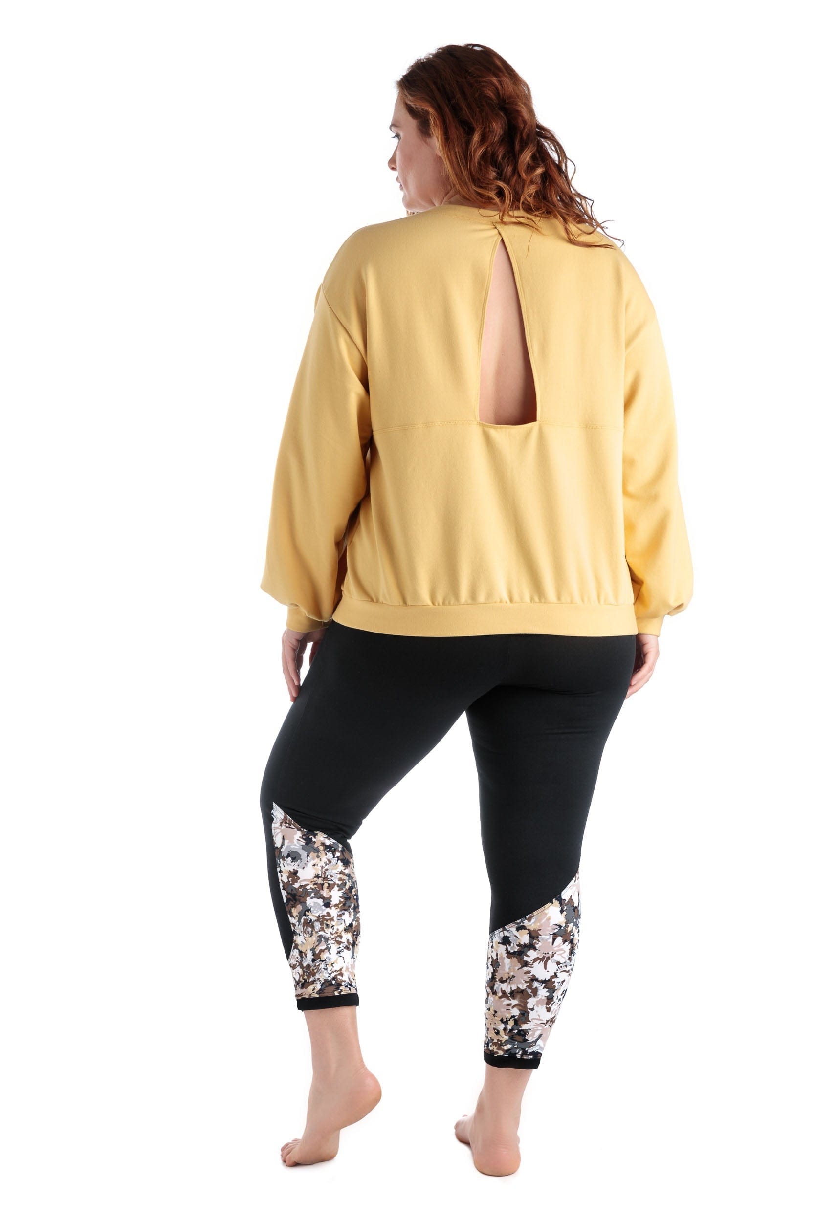 MOOV Activewear Hauts Le Cut-Back - Chandail éco molletonné manches bouffantes ⎮Taille Plus **vente finale