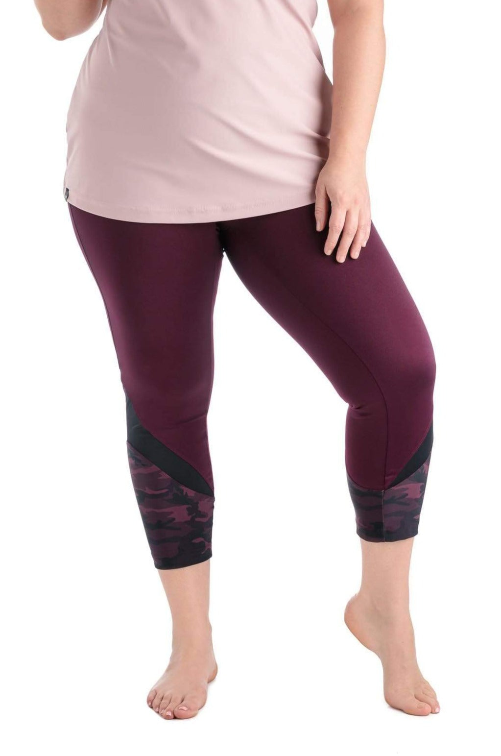 MOOV Activewear 7/8 Le Flex Camo - Legging 7/8 Sport en BIO-MOOVFLEX™ 𝑐𝑙𝑎𝑠𝑠𝑖𝑐⎮22.5''⎮Taille Plus 1X TP78009-CA-1X