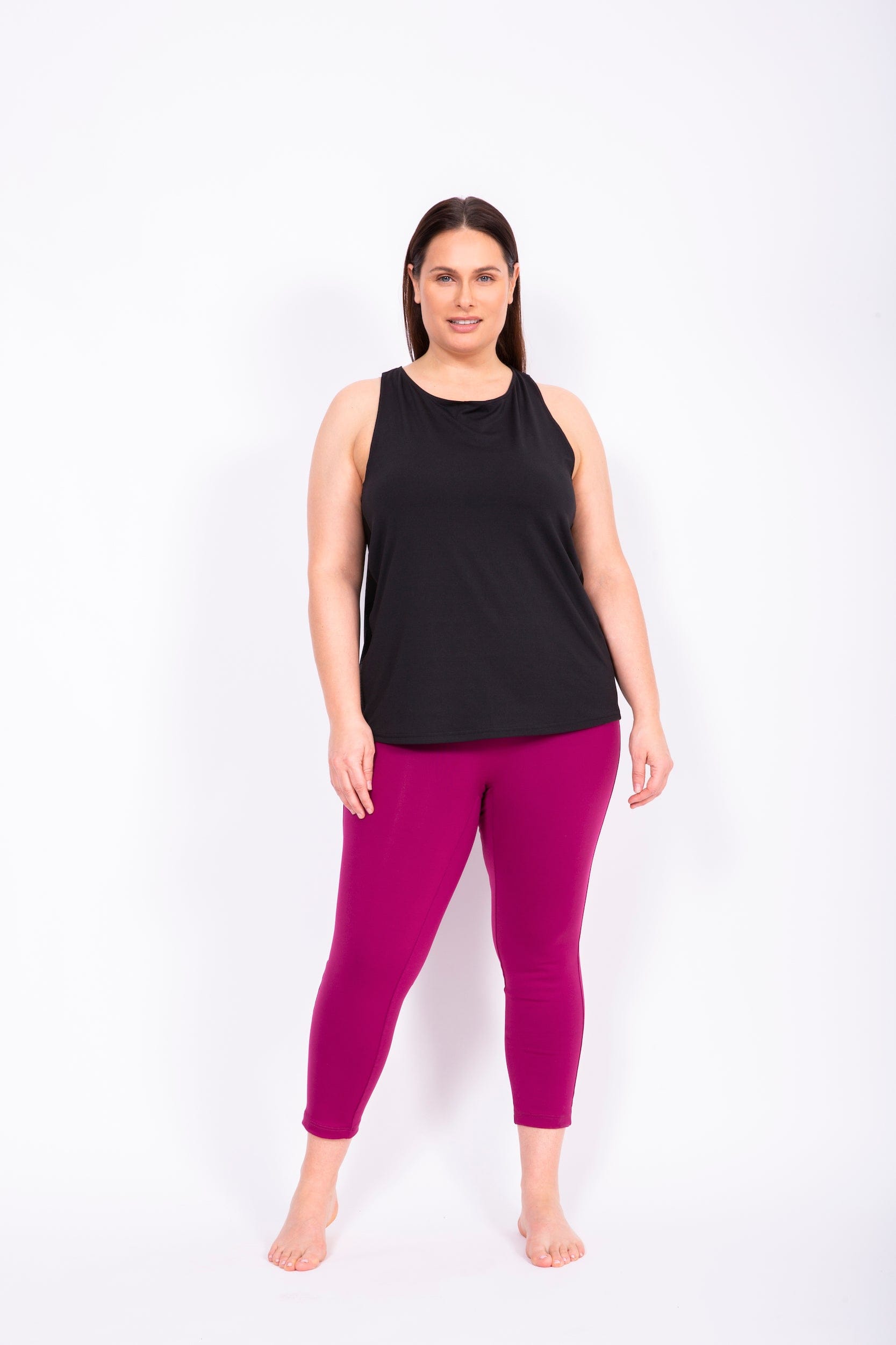 MOOV Activewear Le Incline 22'' Plus Size Shaping Leggings (Midnight Blue) 