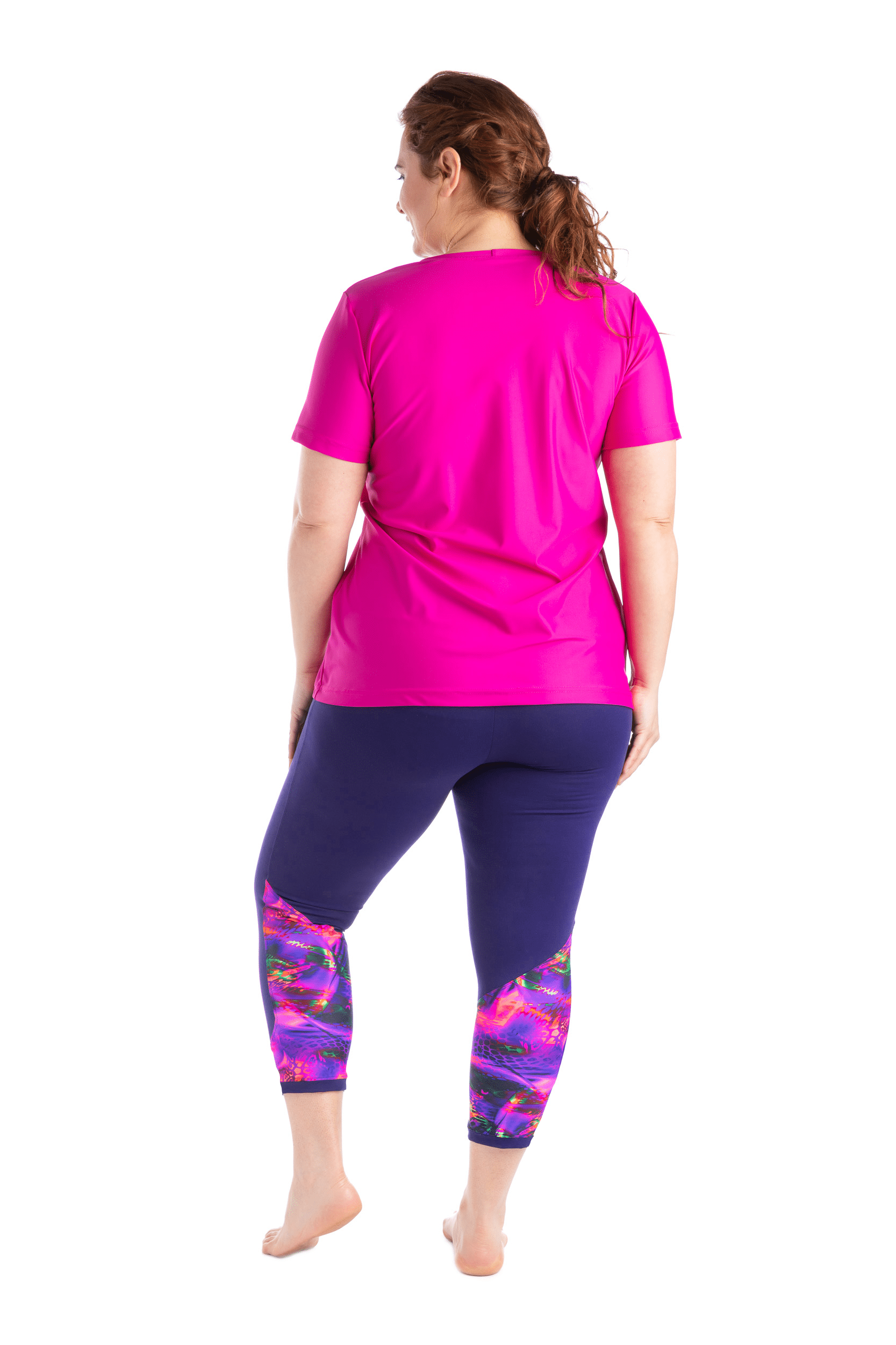 Moov Activewear Taille Plus Le Diamond Back 22'' (fluo)- Legging 7/8 Sport | Taille Plus