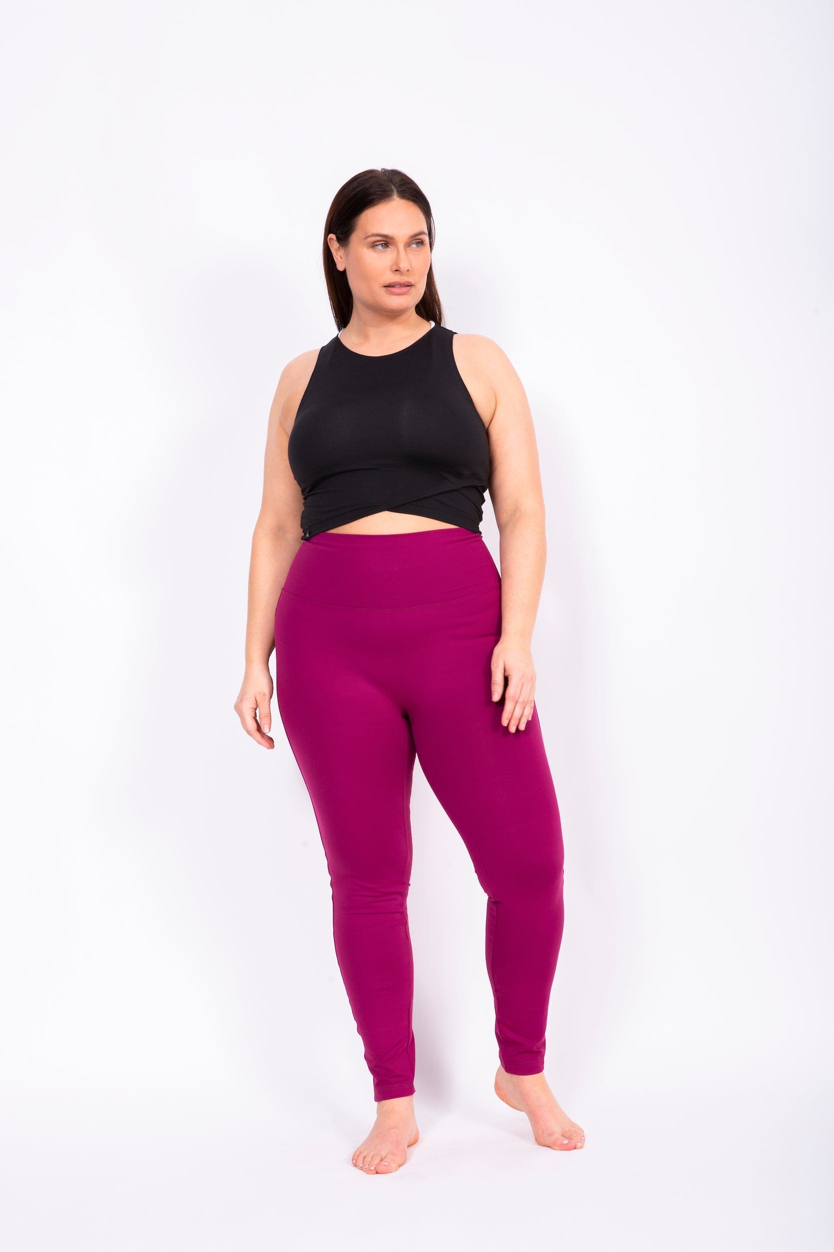 MOOV Activewear Taille Plus Le Everywhere 25", 27" et 29" - Legging long Sport Bio ⎮Taille Plus