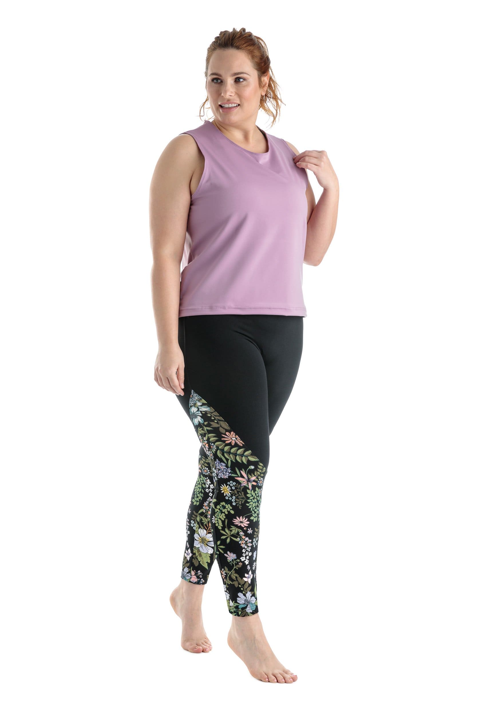 MOOV Activewear Taille Plus Le Fairway 26'' et 29.5'' (floral) - Legging sport | Taille Plus