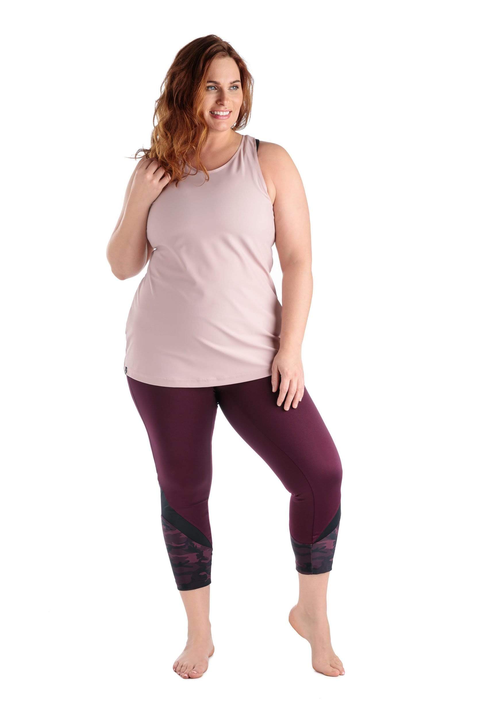 MOOV Activewear Taille Plus Le Flex Camo - Legging 7/8 Sport en BIO-MOOVFLEX™ 𝑐𝑙𝑎𝑠𝑠𝑖𝑐⎮22.5''⎮Taille Plus