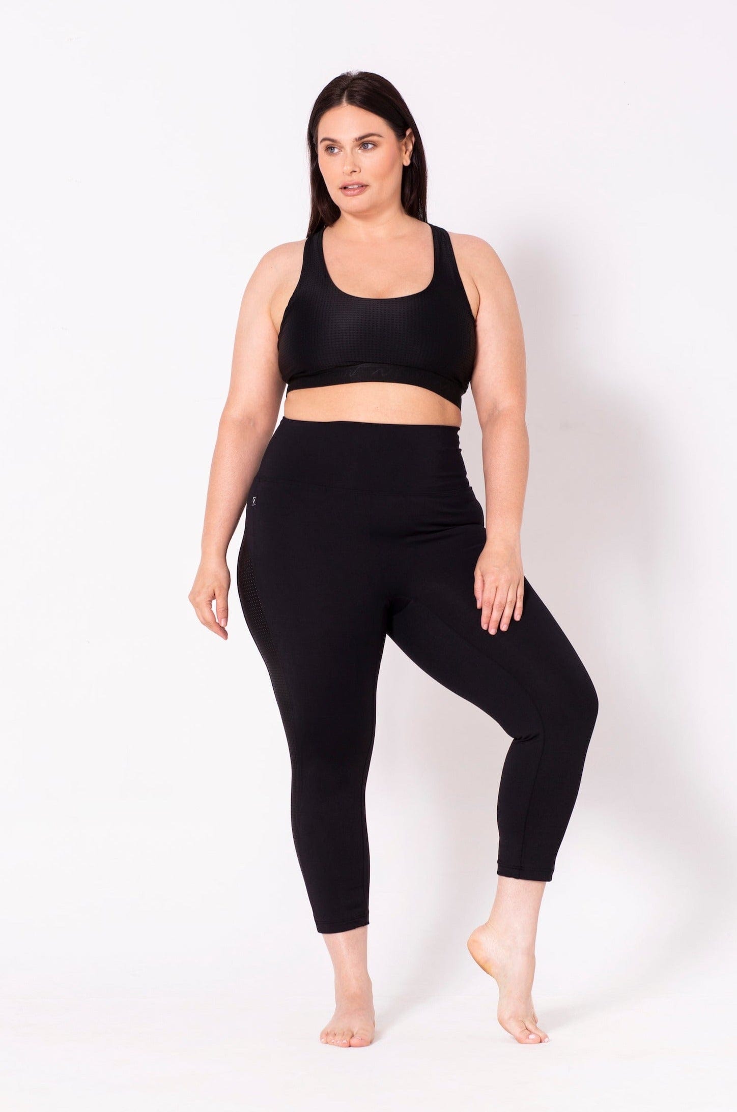 Moov Activewear Taille Plus Le Incline 22'' - Legging 7/8 Sport Bio | Taille Plus