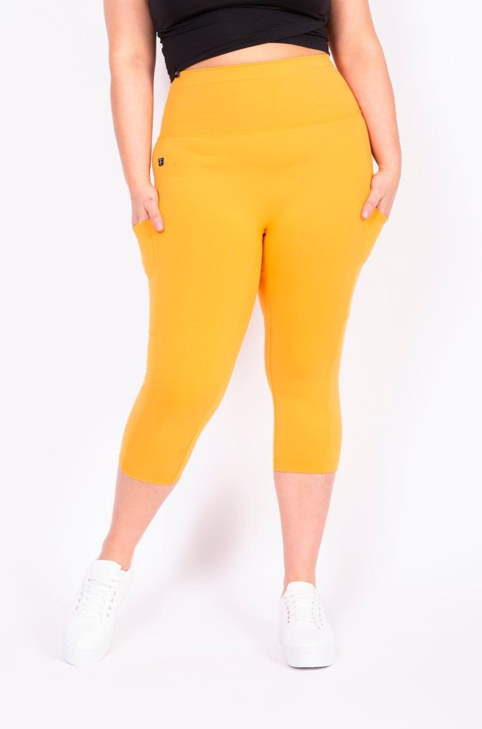 MOOV Activewear Taille Plus Le Offside 16'' - Capri de sport 3 poches ⎮Taille Plus