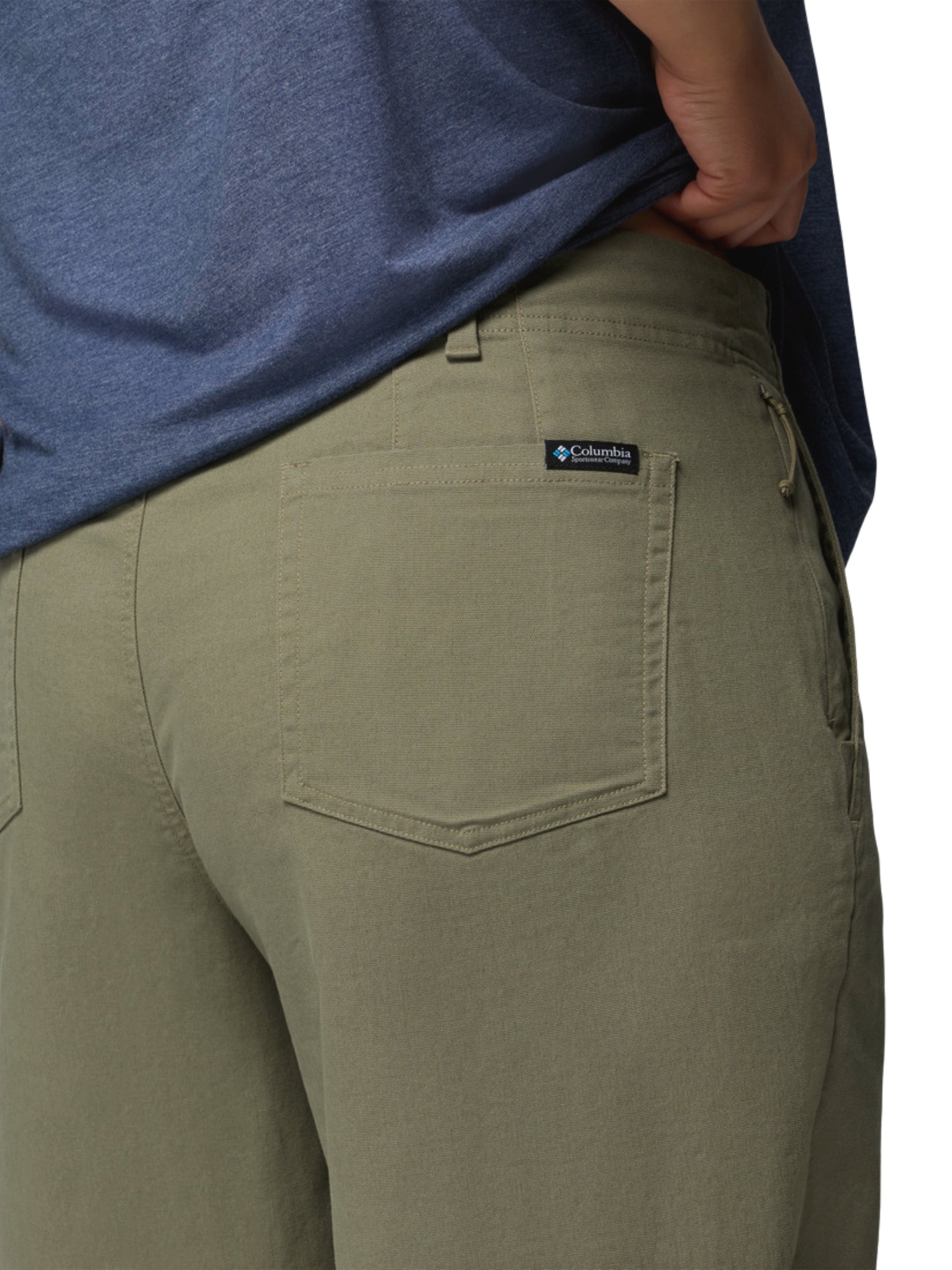 ROC Plus Size Straight Leg Trousers - Stone Green