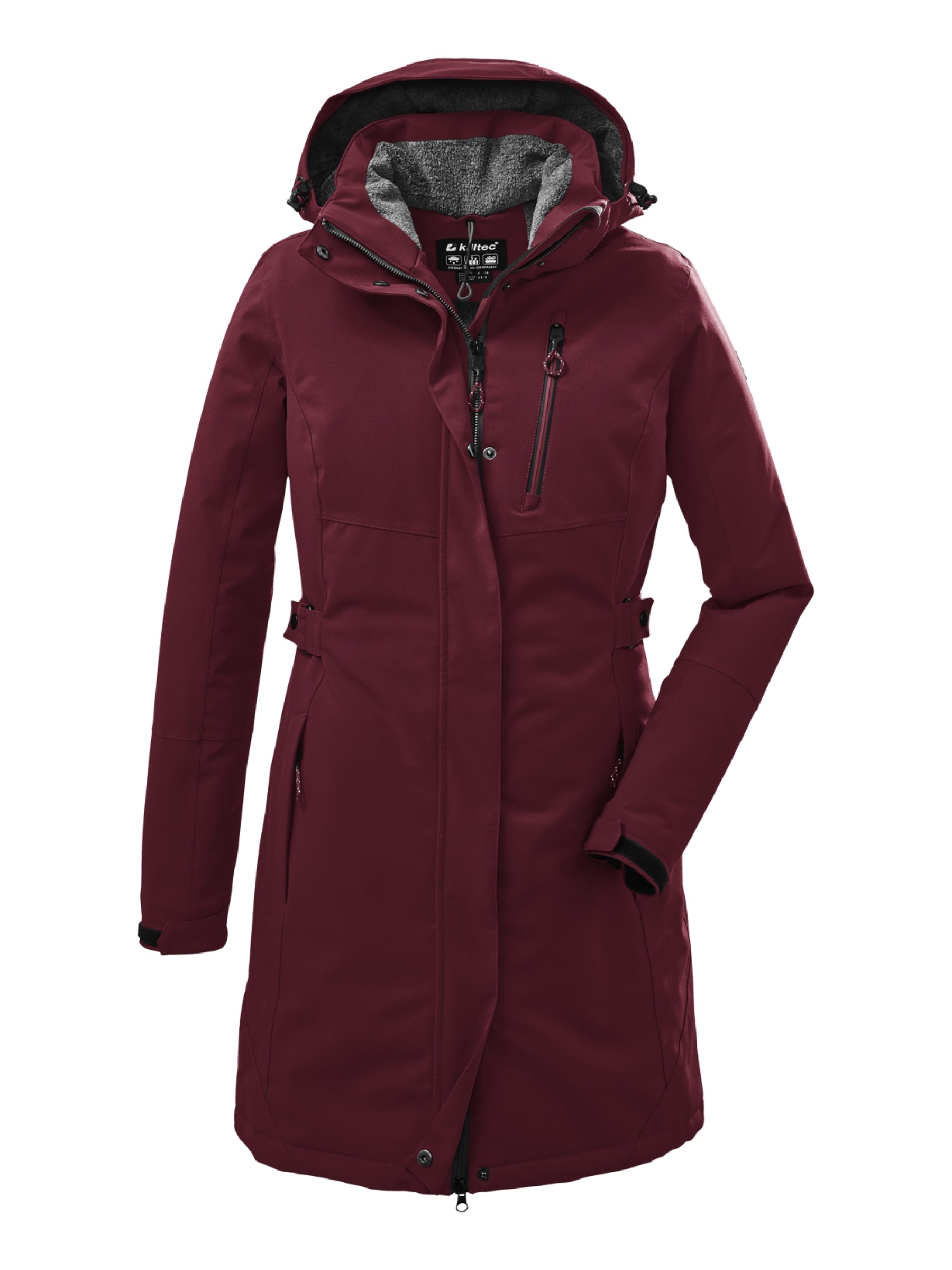 KOW 165 Plus Size Parka - Bordeaux