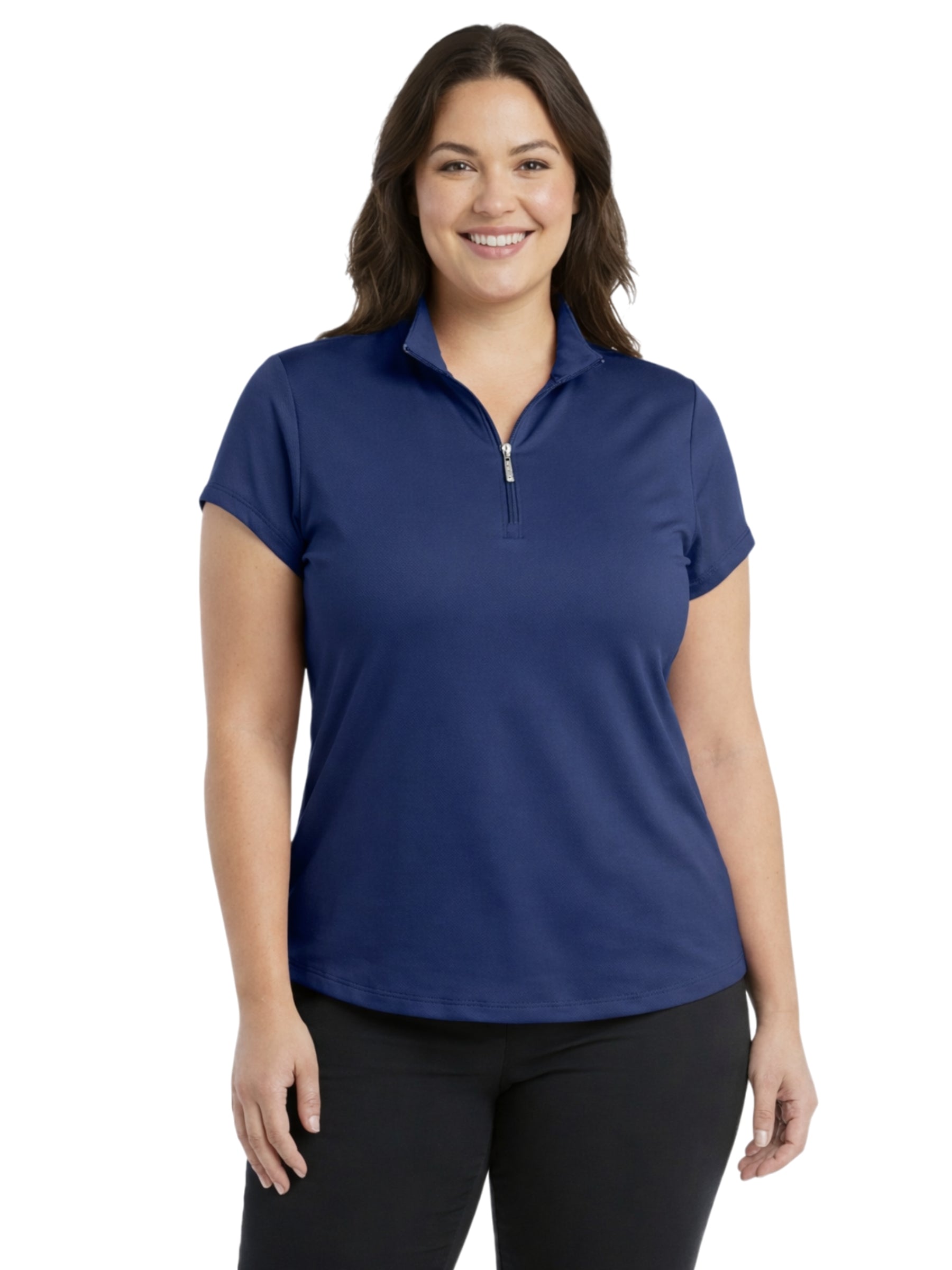 Polo de Golf Amber Taille Plus - Marine