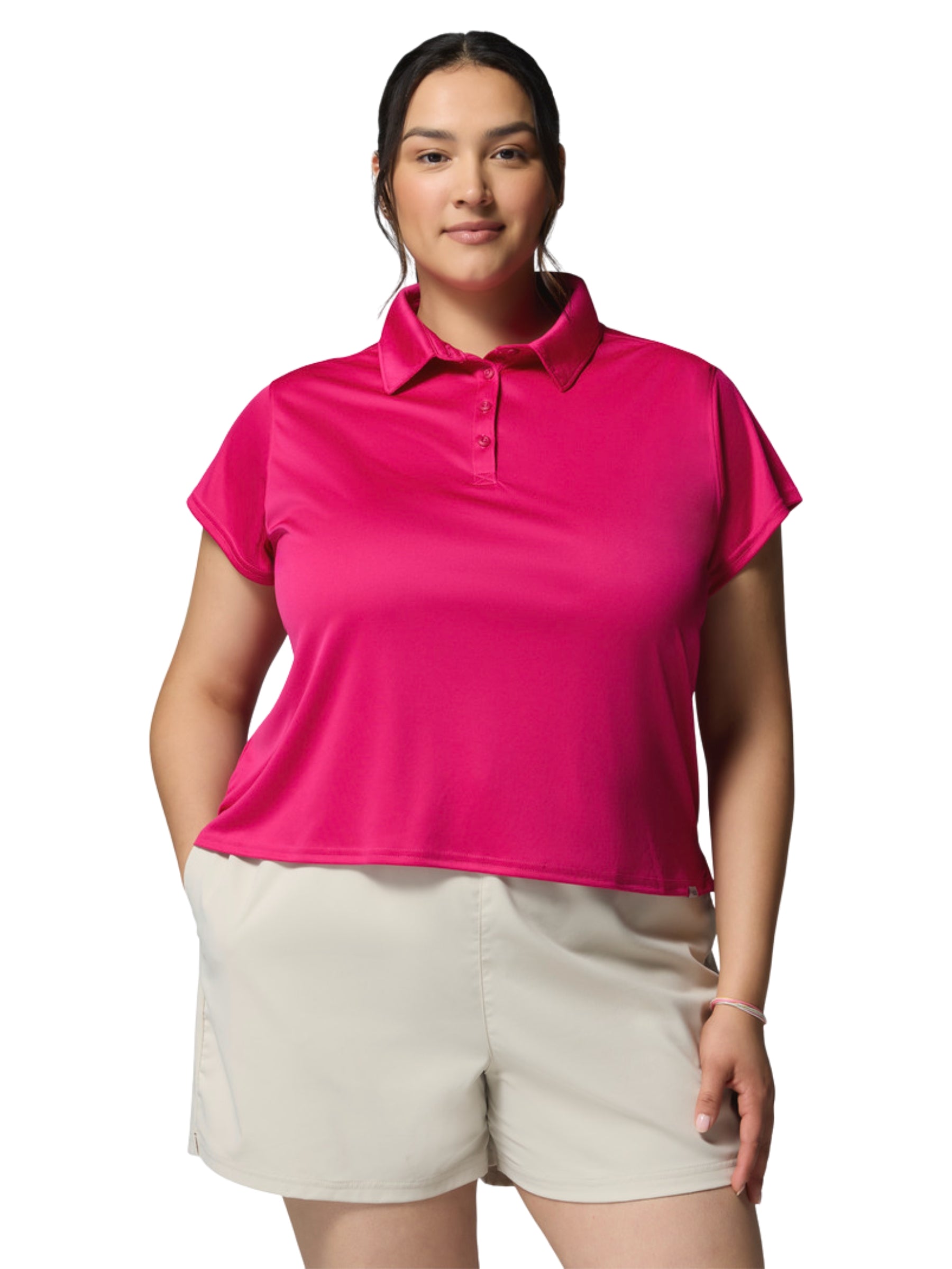 Polo PFG Tidal Tee Taille Plus - Guava Pink
