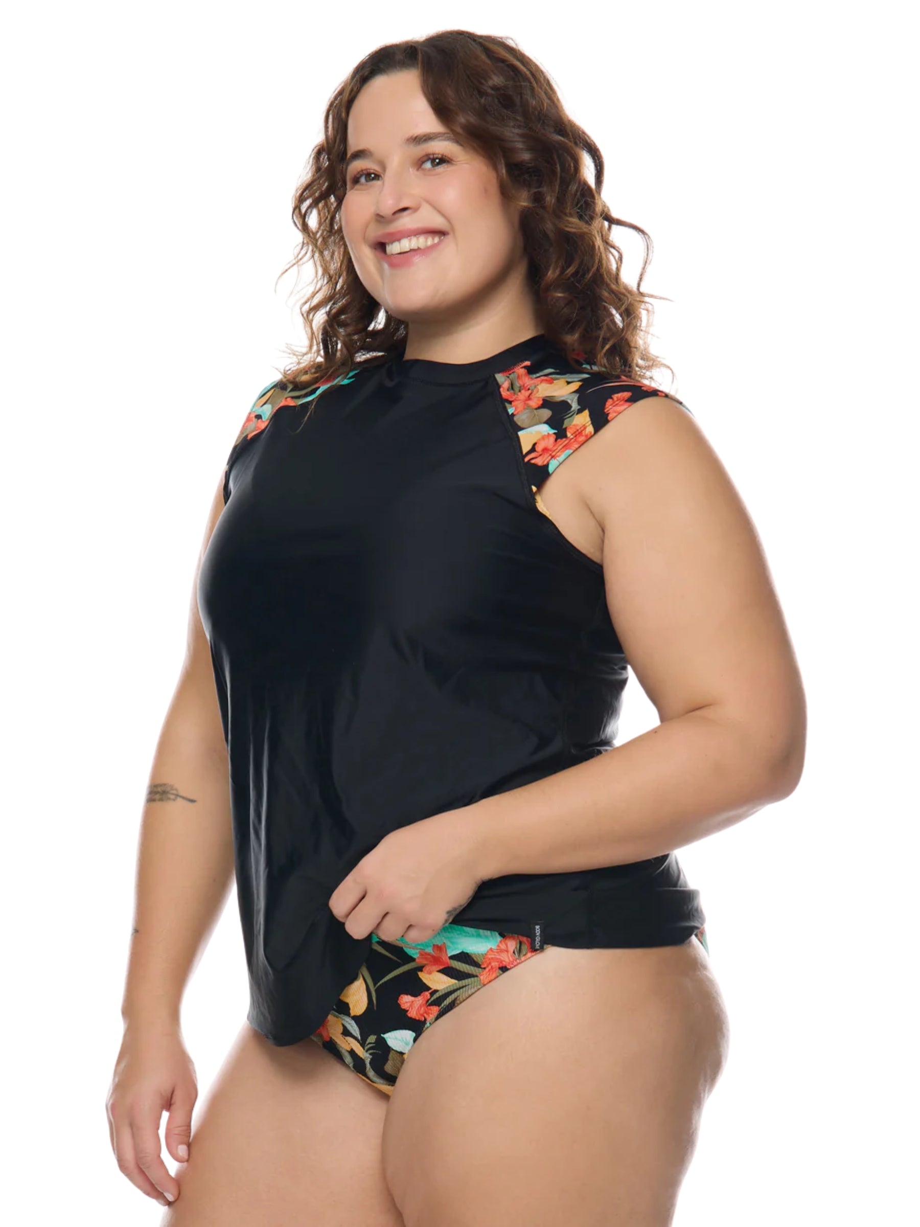 Rashguard Hamoa Exhale Taille Plus - Noir