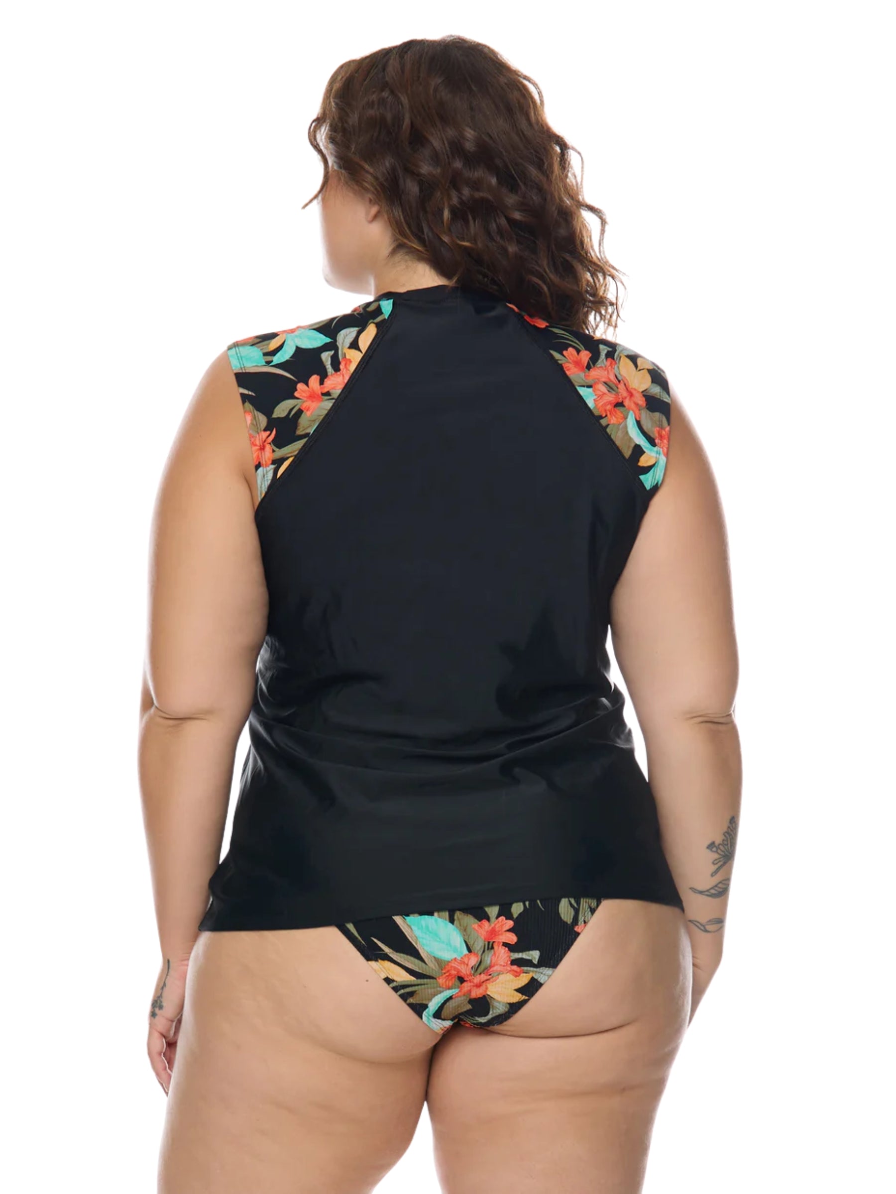 Rashguard Hamoa Exhale Taille Plus - Noir