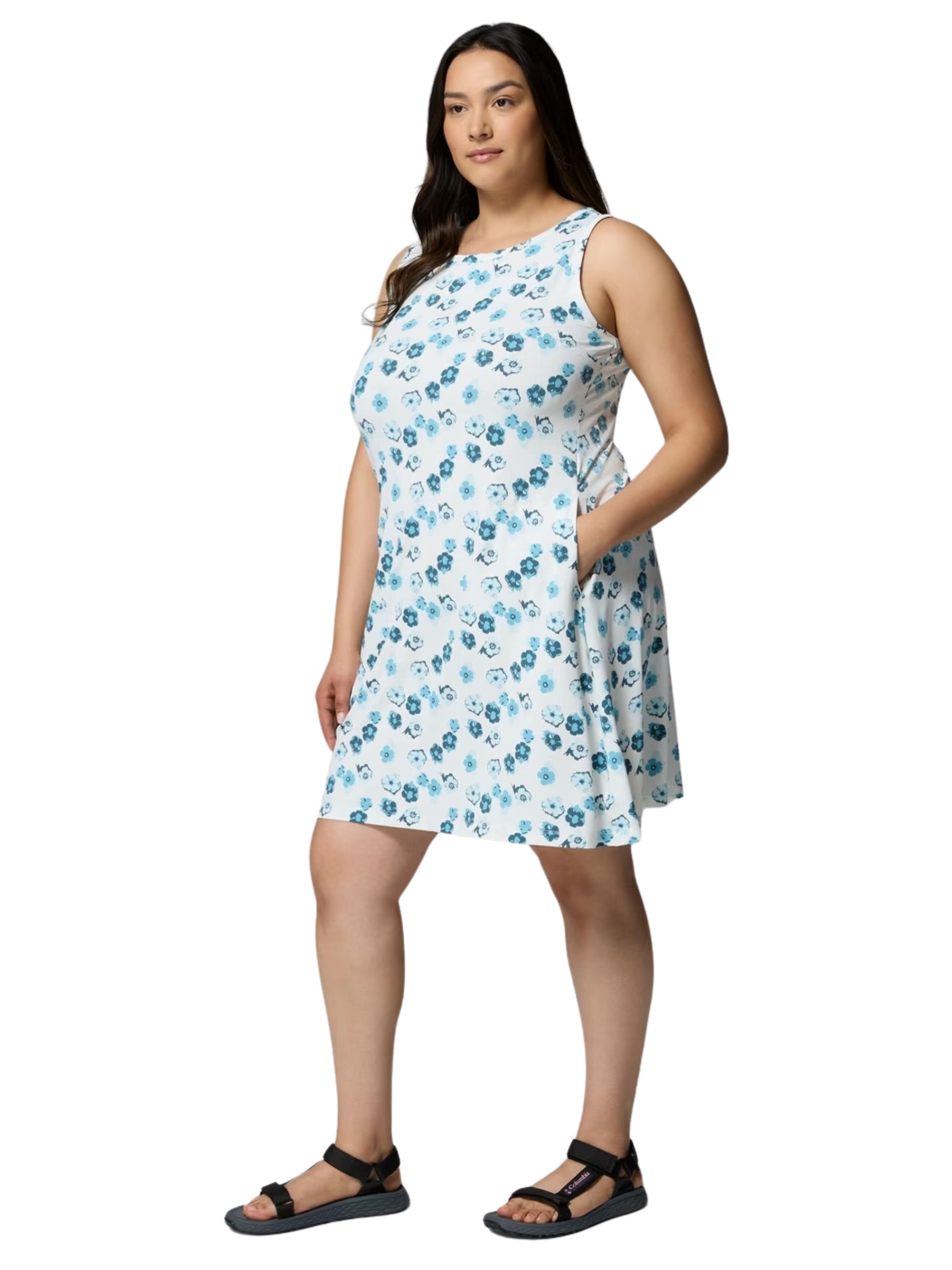 Robe Imprimée Chill River Taille Plus - White & Floweret