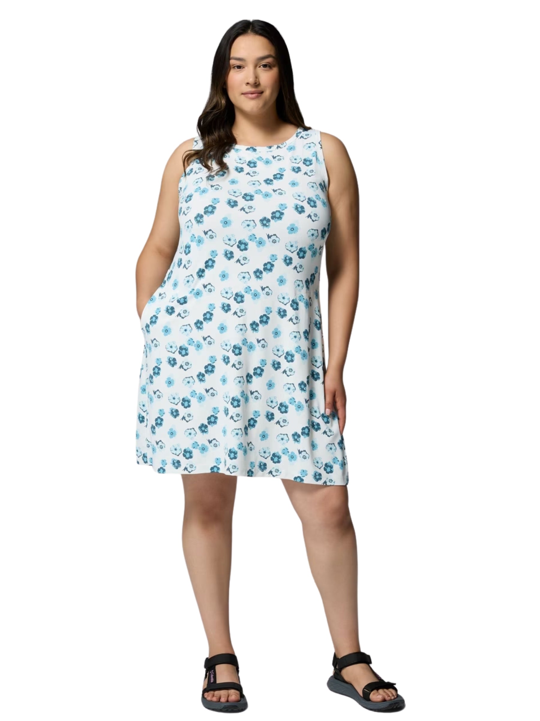 Robe Imprimée Chill River Taille Plus - White & Floweret