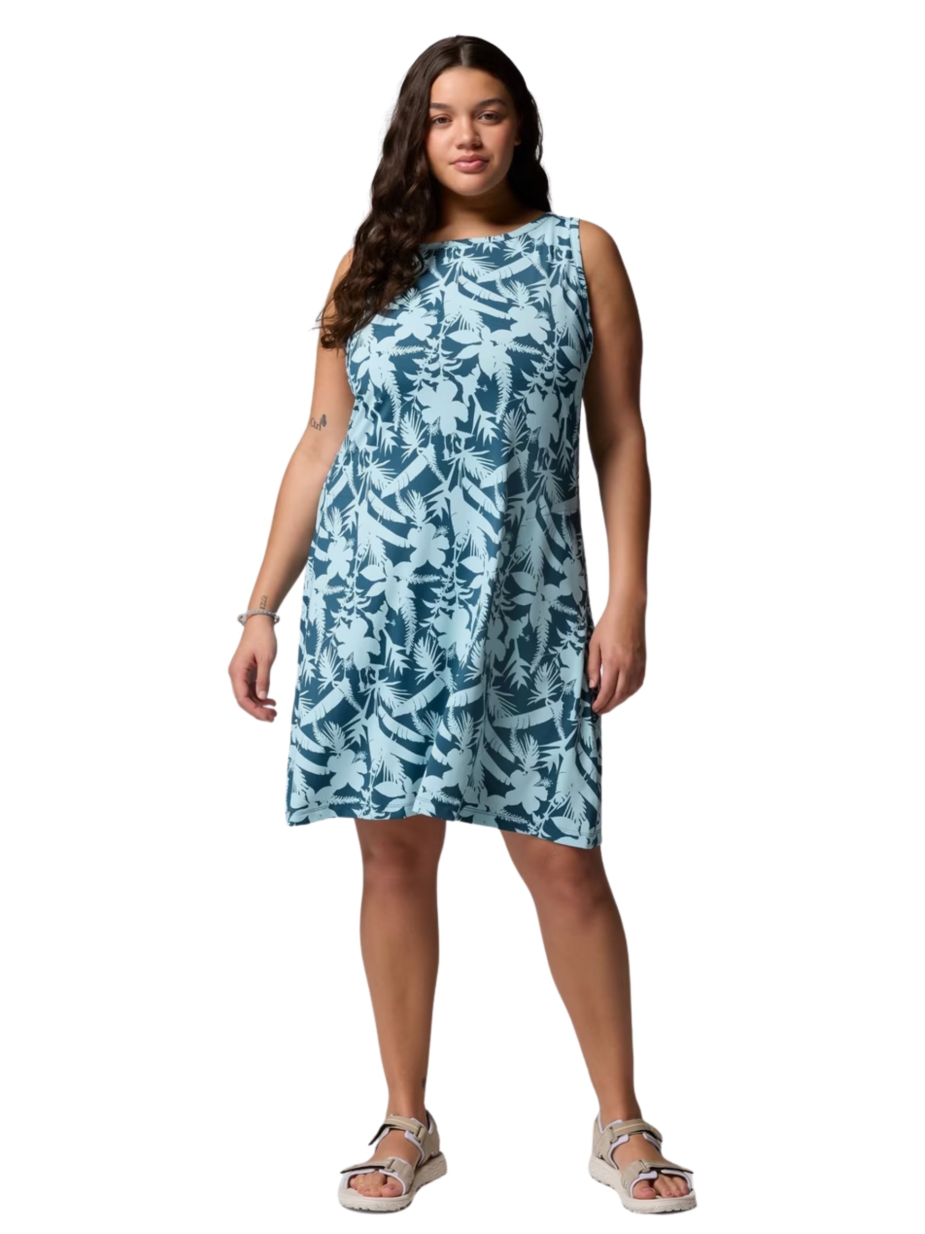 Robe Imprimée Chill River Taille Plus - Everblue & Botaniflage Tonal