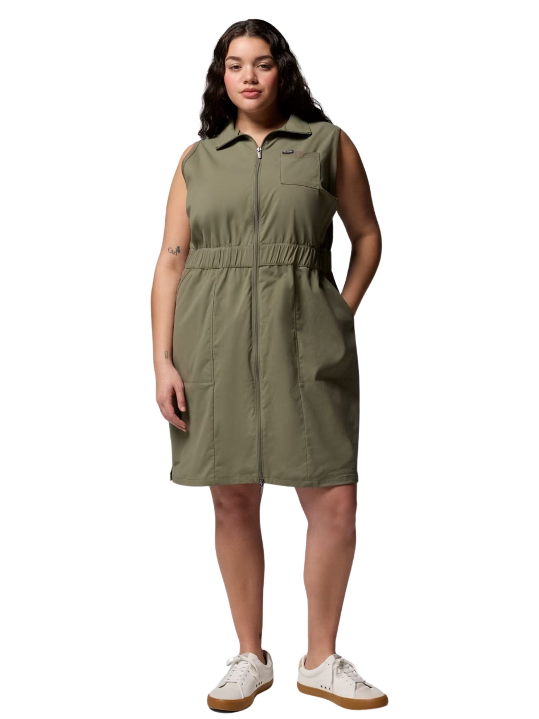 Robe Leslie Falls II Taille Plus - Stone Green