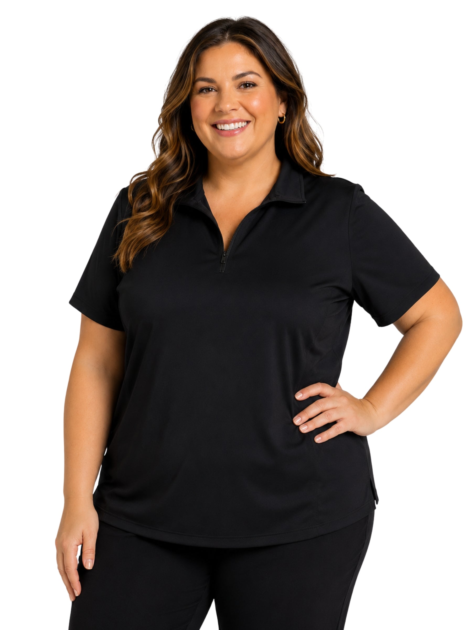 Polo Royal Taille Plus - Noir