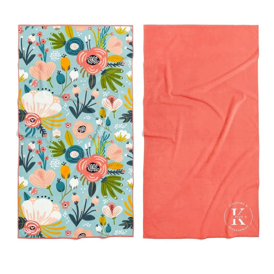 Serviette Microfibre (Bouquet de Fleur) de K5 Clothing