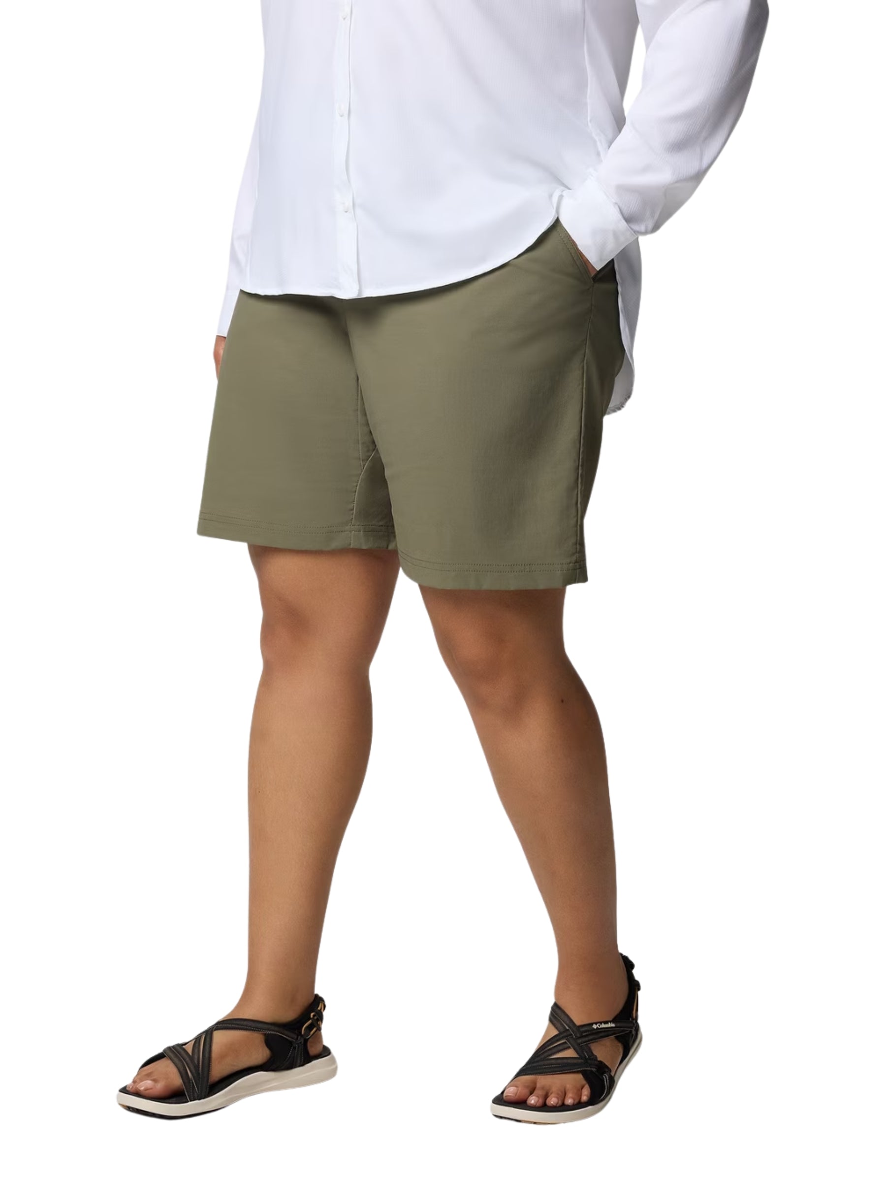 Short Long Leslie Falls II Taille Plus - Stone Green