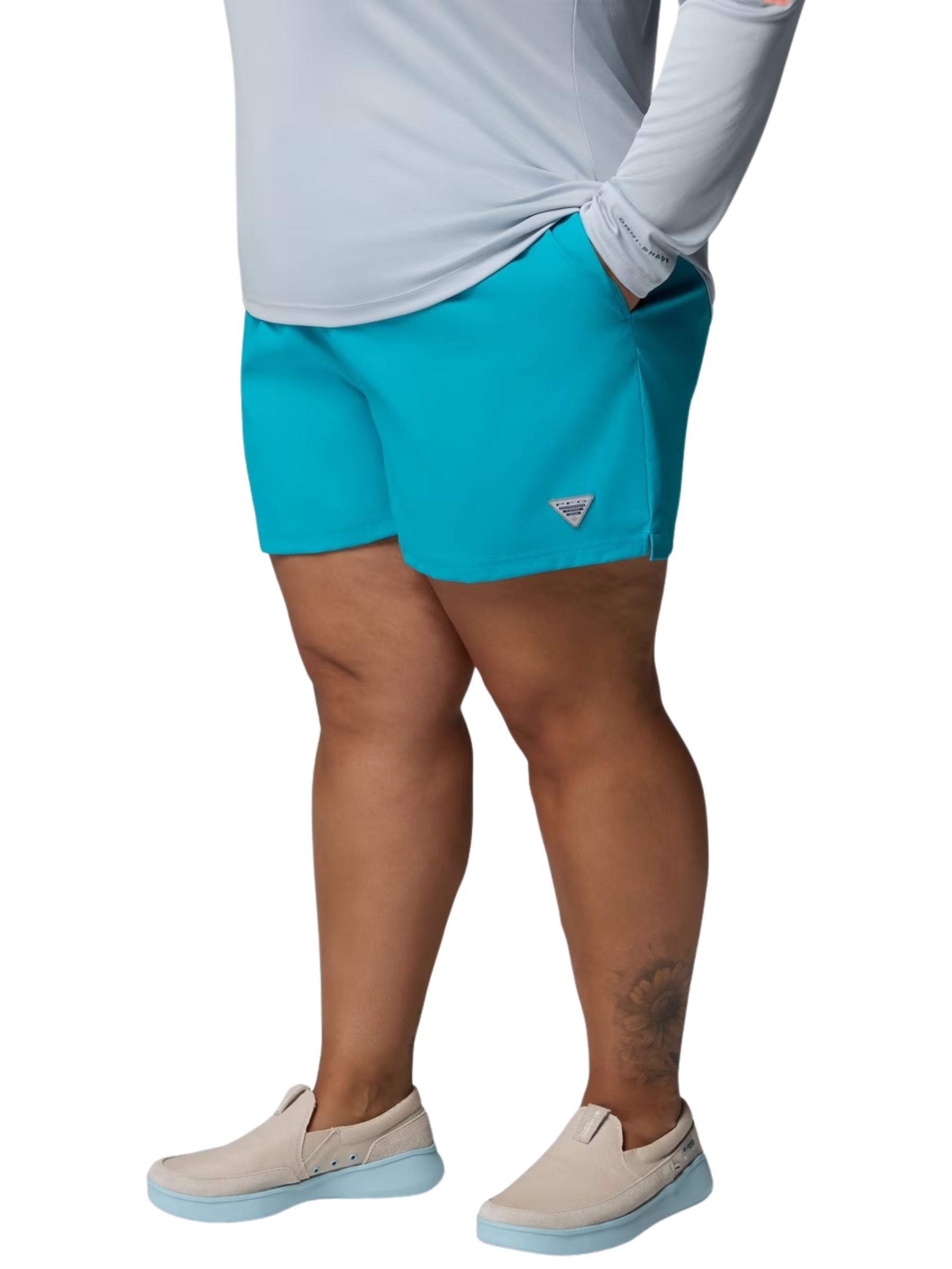 Short Rugged Water Taille Plus - Ocean Teal