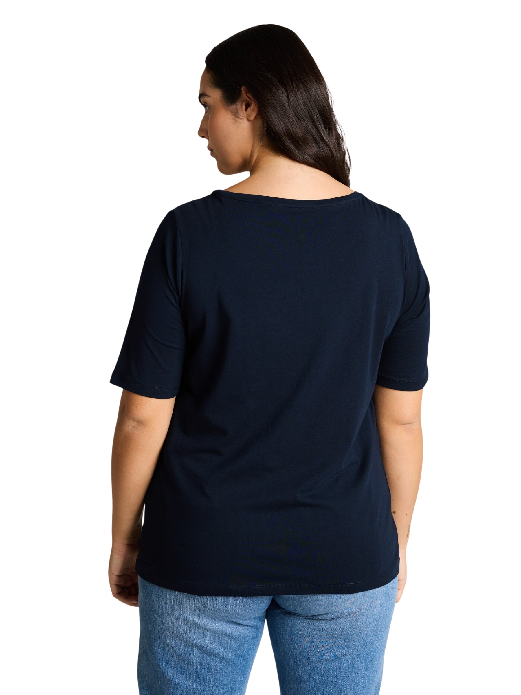 T-shirt avec Imprimé Taille Plus - Sky Captain Blue