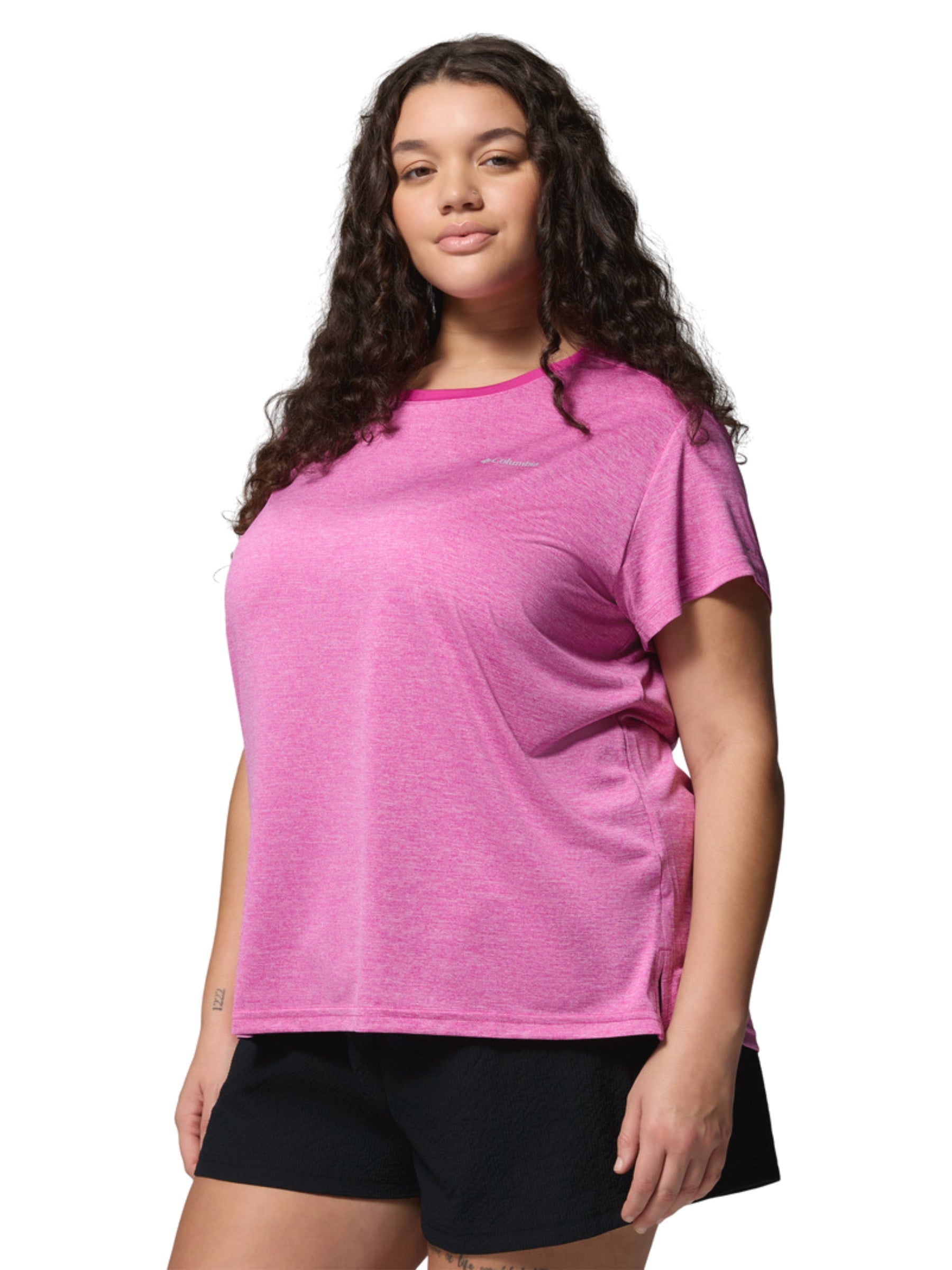BlueVista Hill Plus Size T-Shirt - Fuchsia Heather