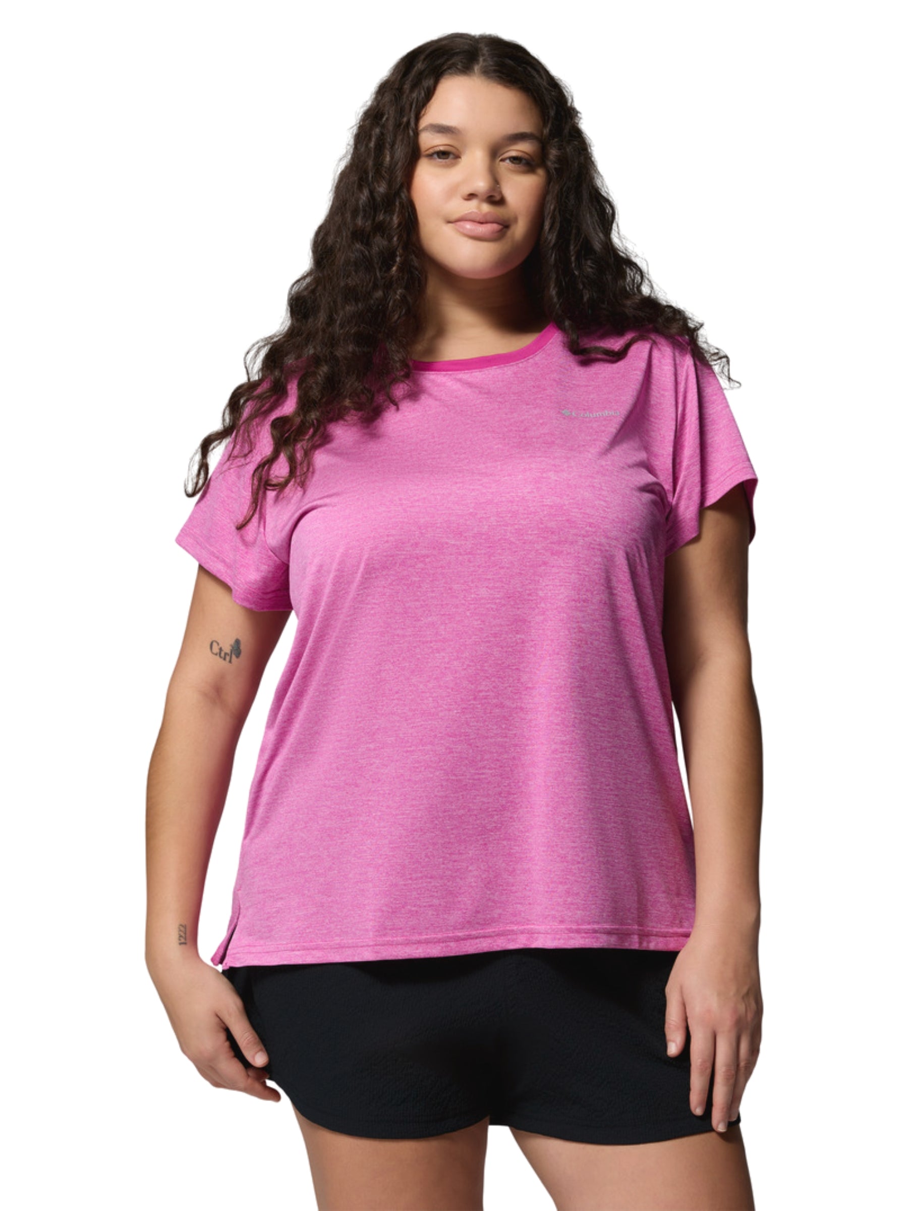 BlueVista Hill Plus Size T-Shirt - Fuchsia Heather