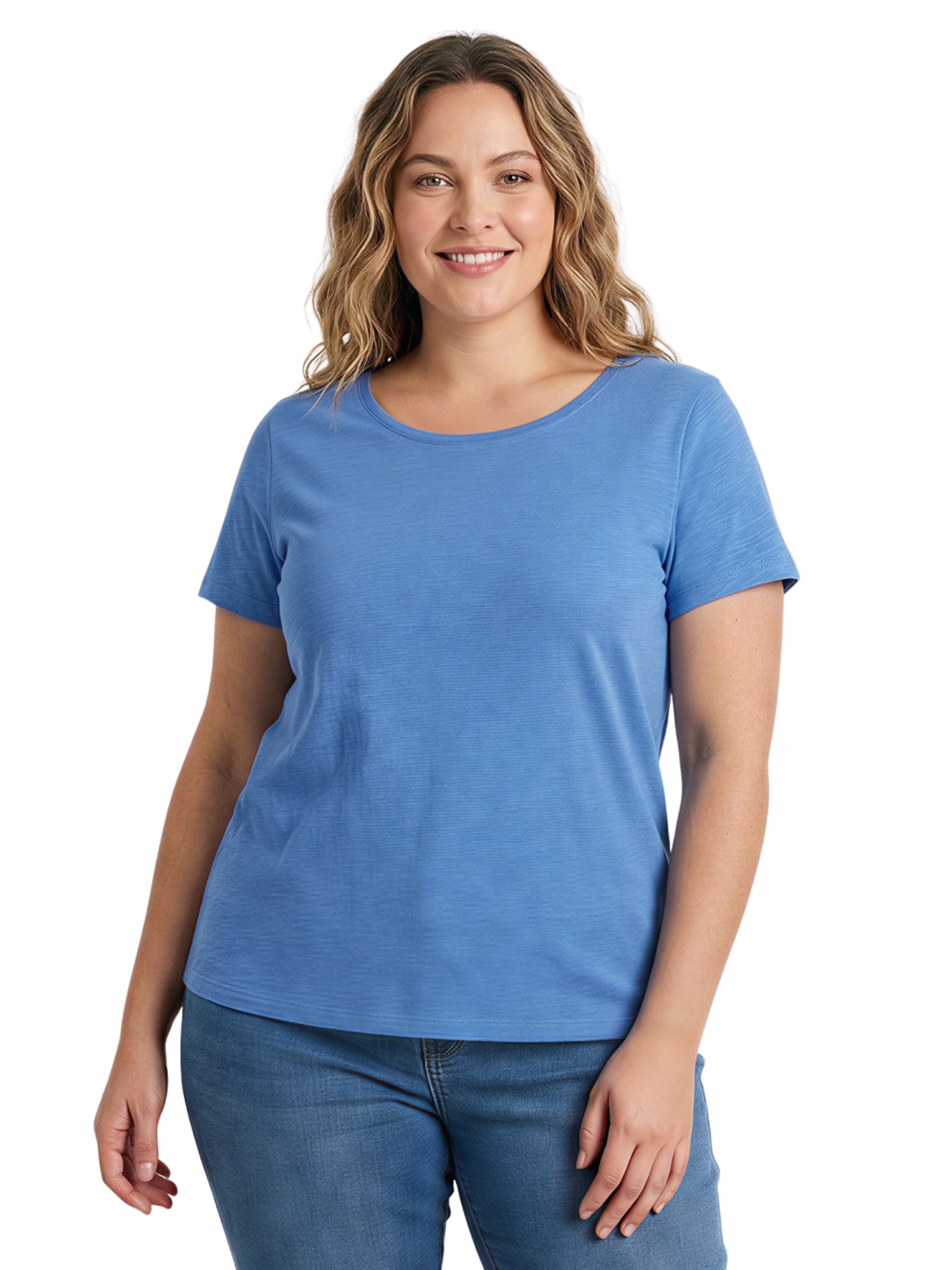 T-shirt Camerance en coton biologique Taille Plus - Sailboats