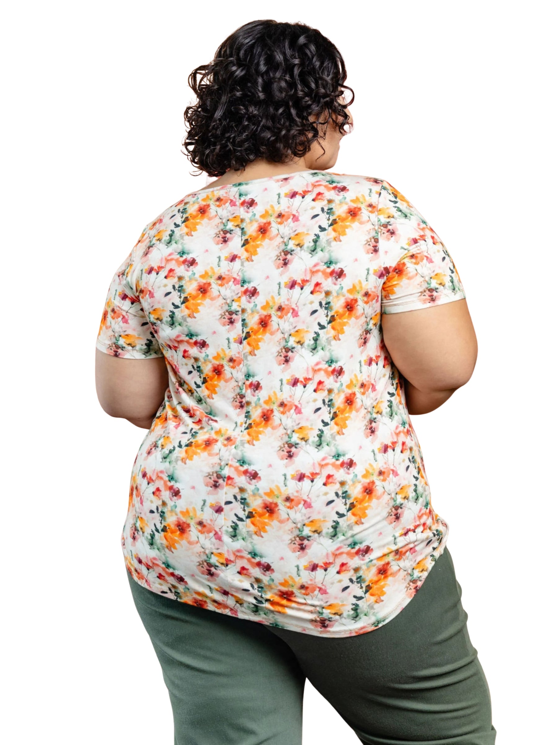 Plus Size V-Neck T-Shirt - Vivacity