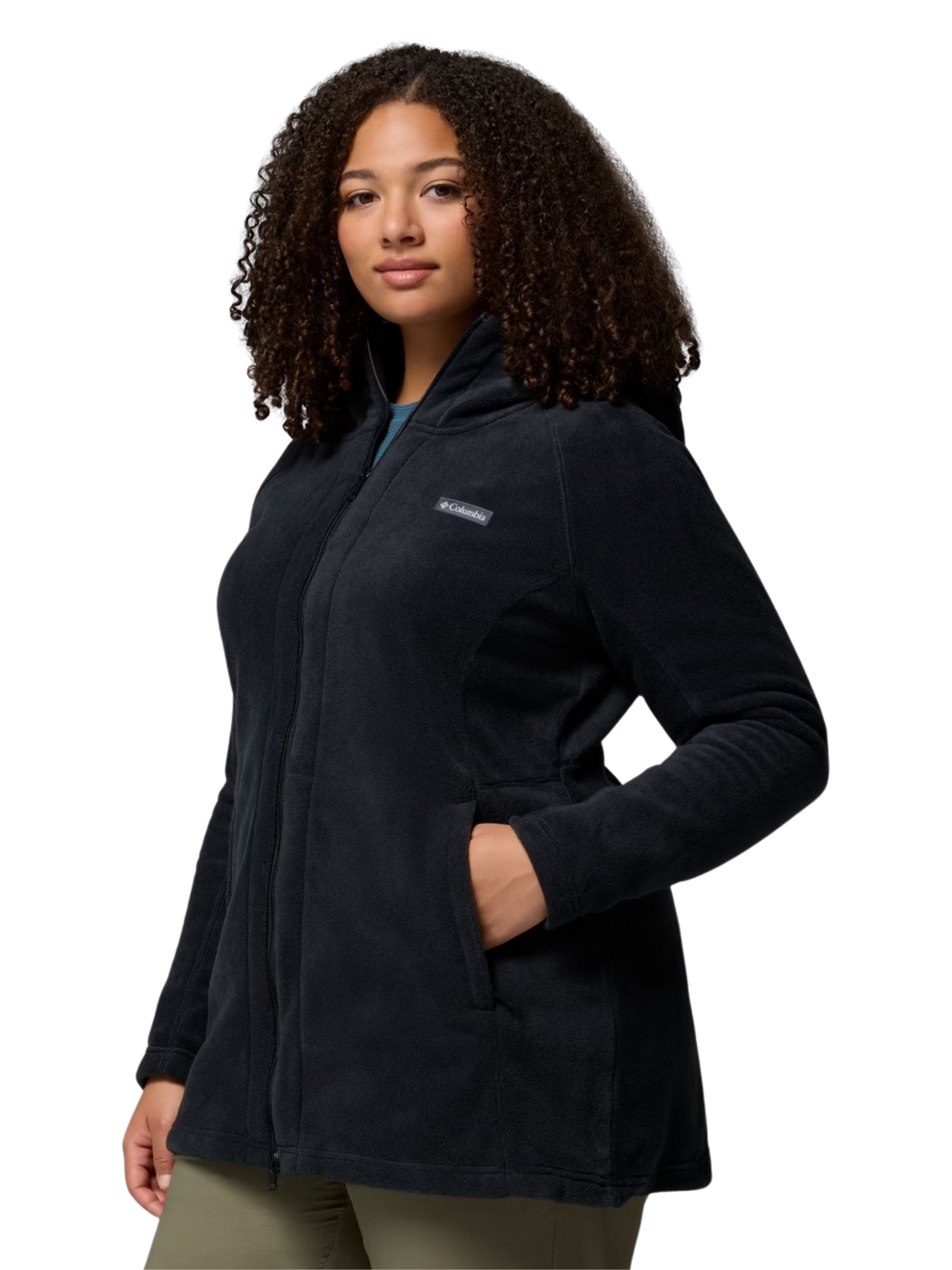 Veste Longue en Polaire Benton Springs II Taille Plus - Noir