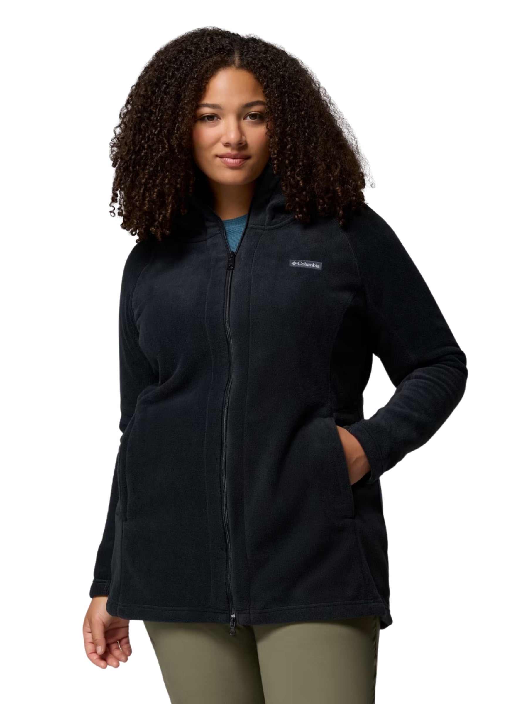 Veste Longue en Polaire Benton Springs II Taille Plus - Noir