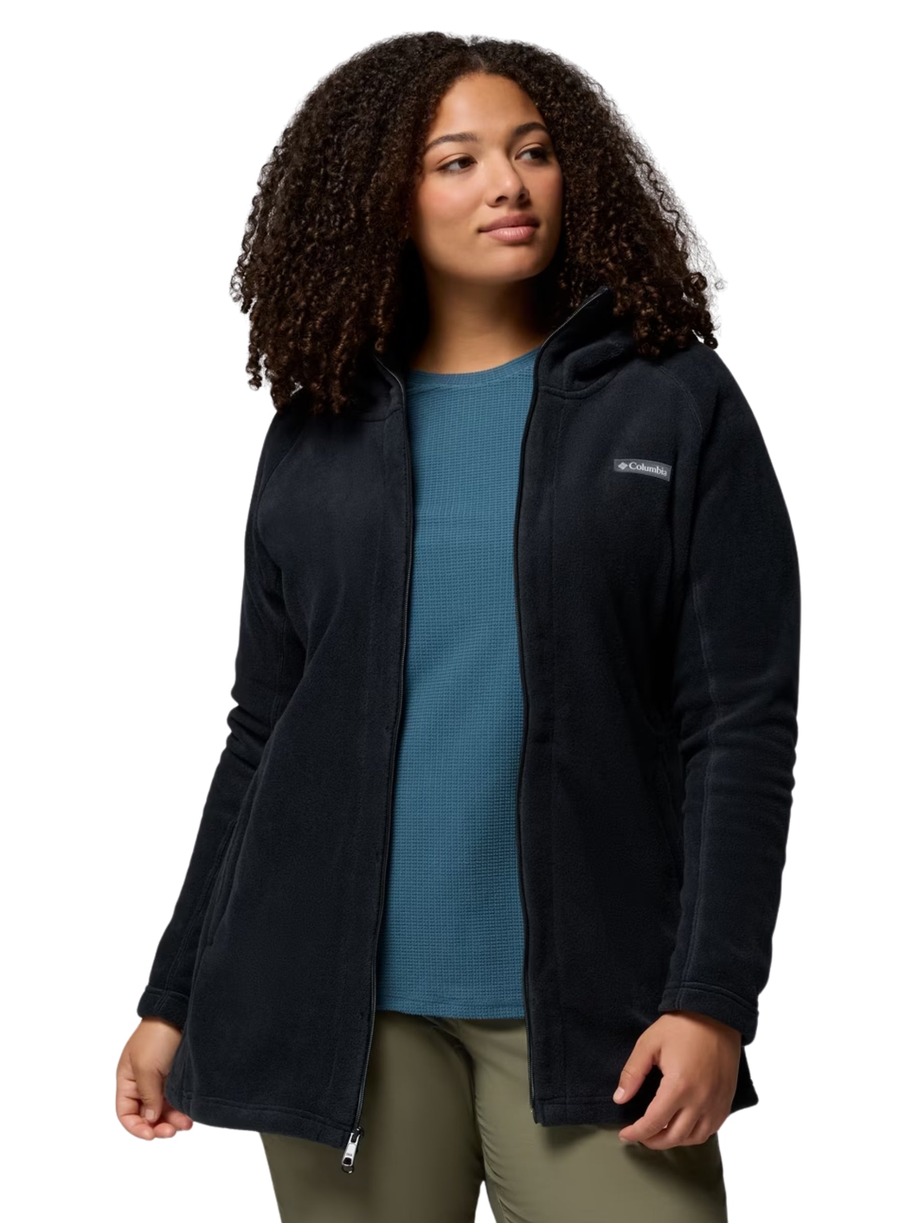 Veste Longue en Polaire Benton Springs II Taille Plus - Noir
