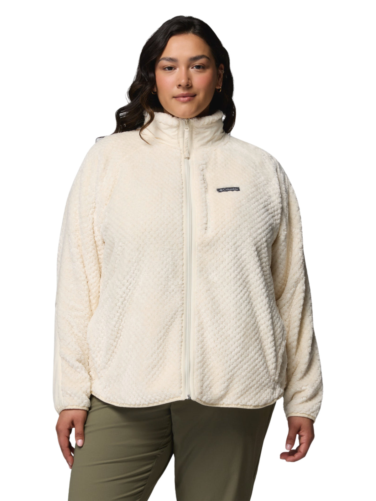 Veste Polaire Canyon Camp Overlay à Fermeture Éclair Taille Plus - Chalk