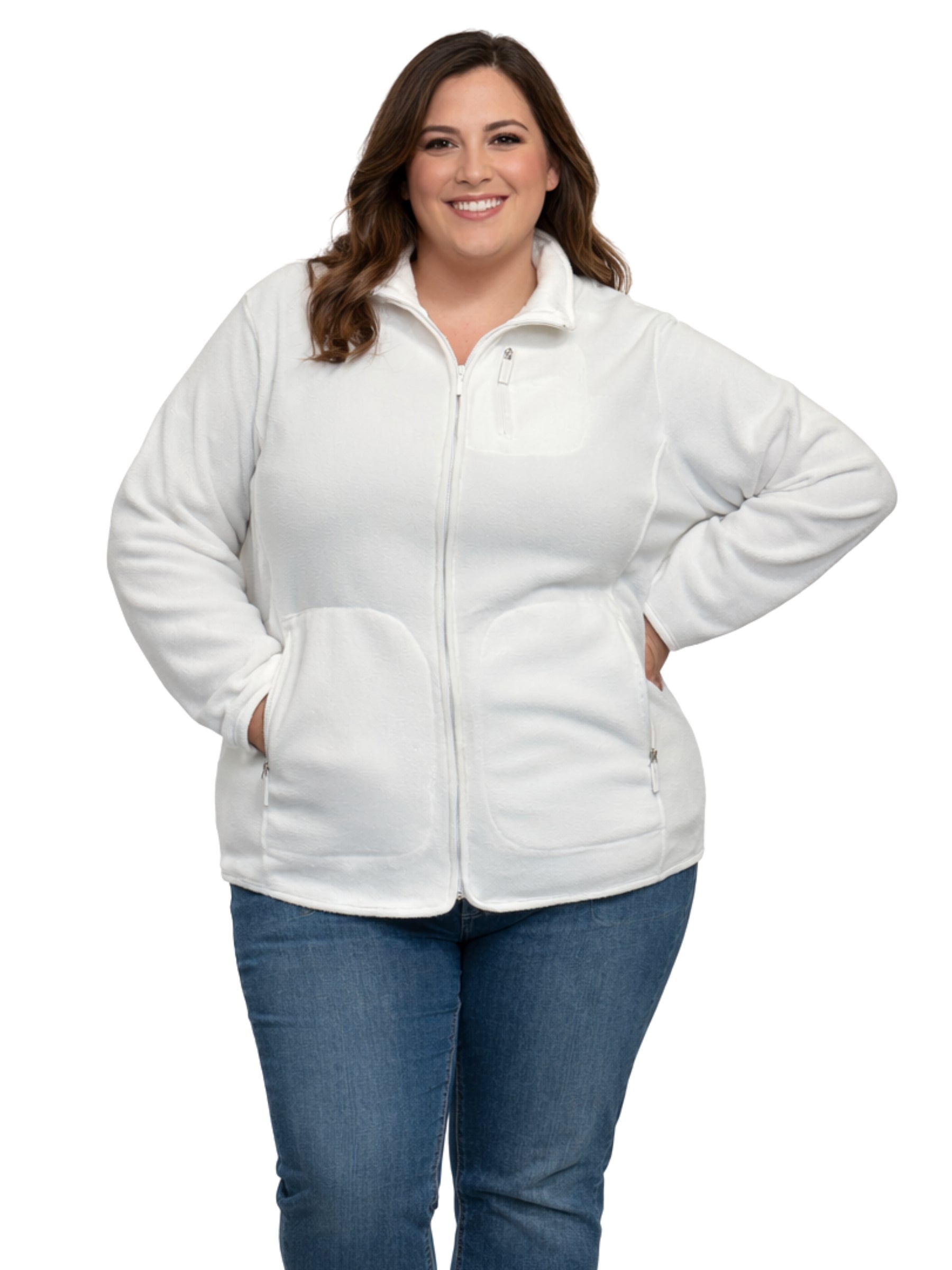 Veste Lisbonne II Taille Plus  - Egret