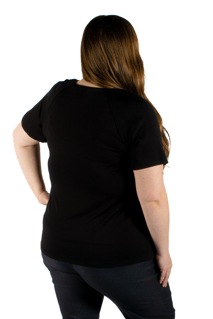 Plus Size V-Neck Appalachian Viscose T-Shirt by Sportive Plus