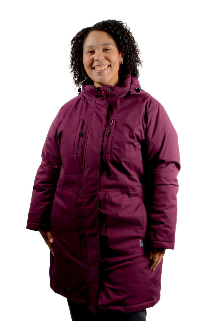 Manteau isolé pour l'hiver glacial Harfang Taille Plus Pour Femme de Sportive Plus