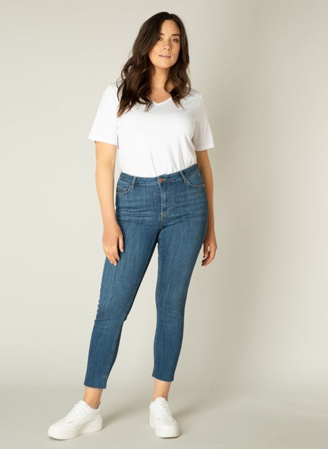 Jeans 7/8 High-Rise Anna Taille Plus de Yesta