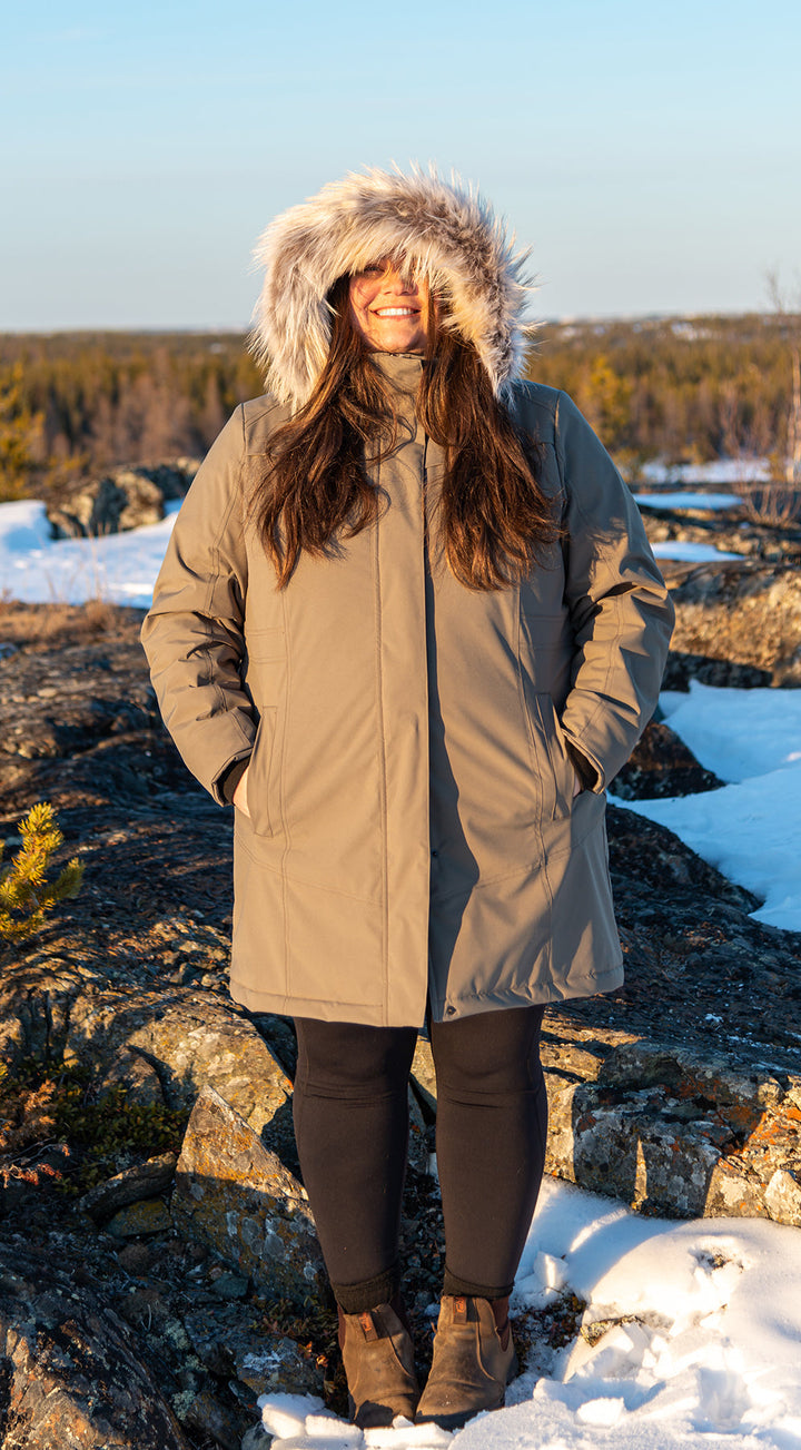  Manteau isolé pour l'hiver glacial Yellowknife Taille Plus de Sportive Plus