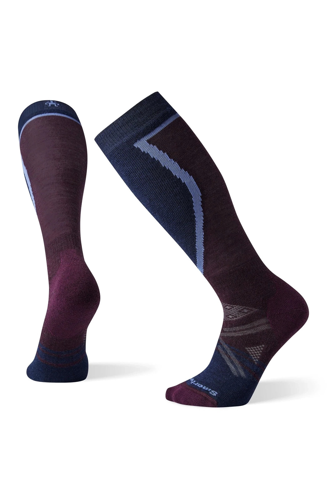 PhD® Ski Medium knee-high socks with Smartwool pattern