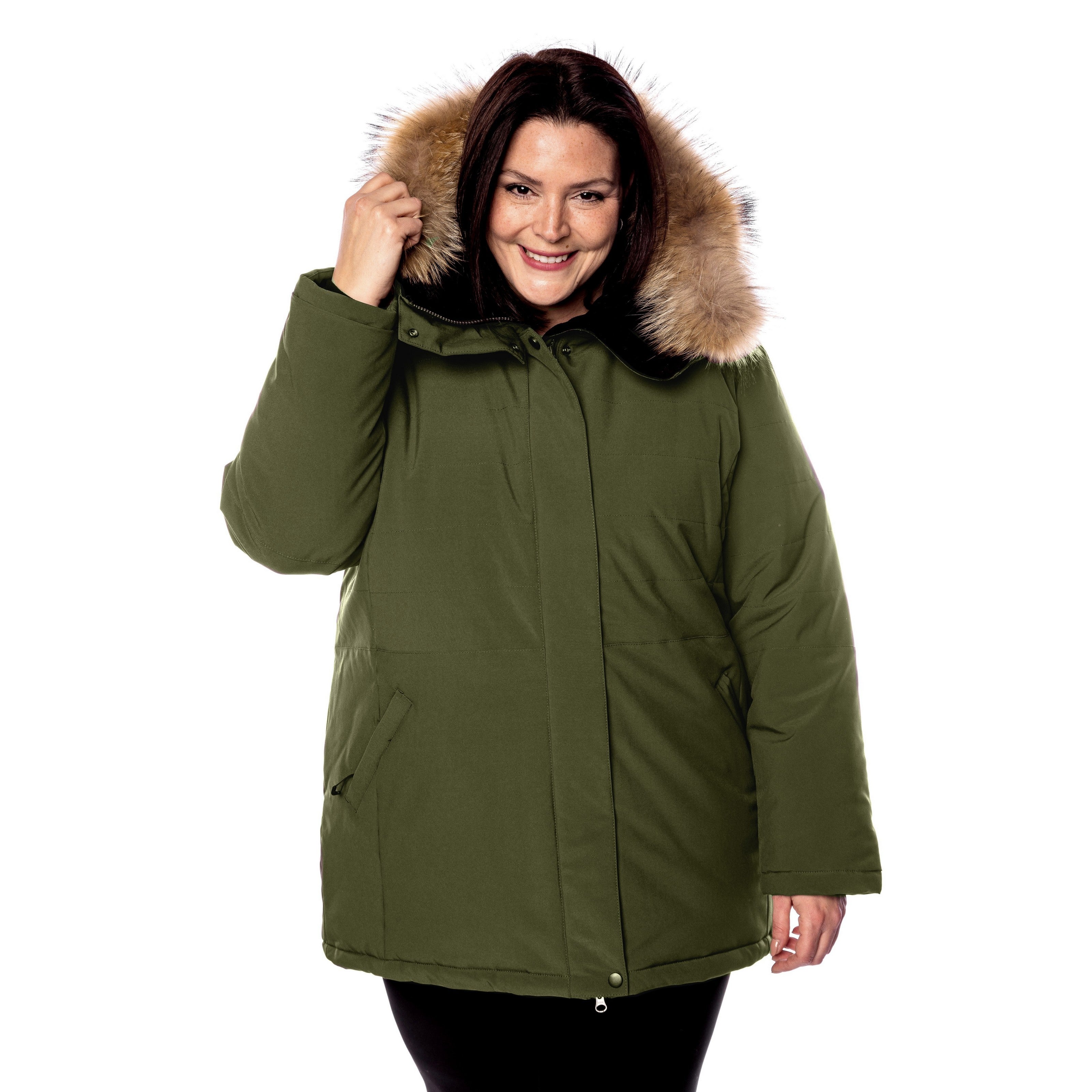 Manteau isolé Iceland Taille Plus de Sportive Plus